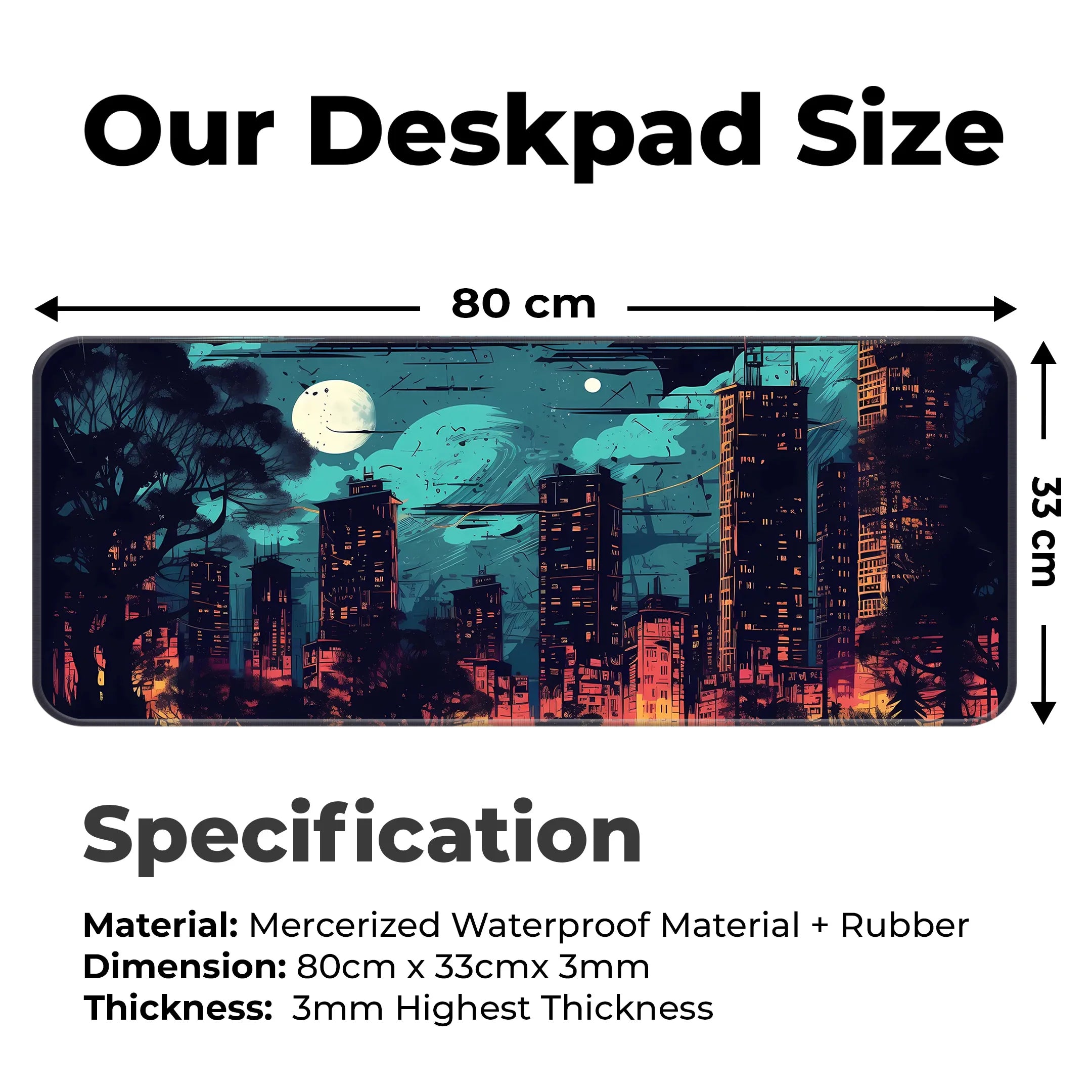 Night City Deskmat