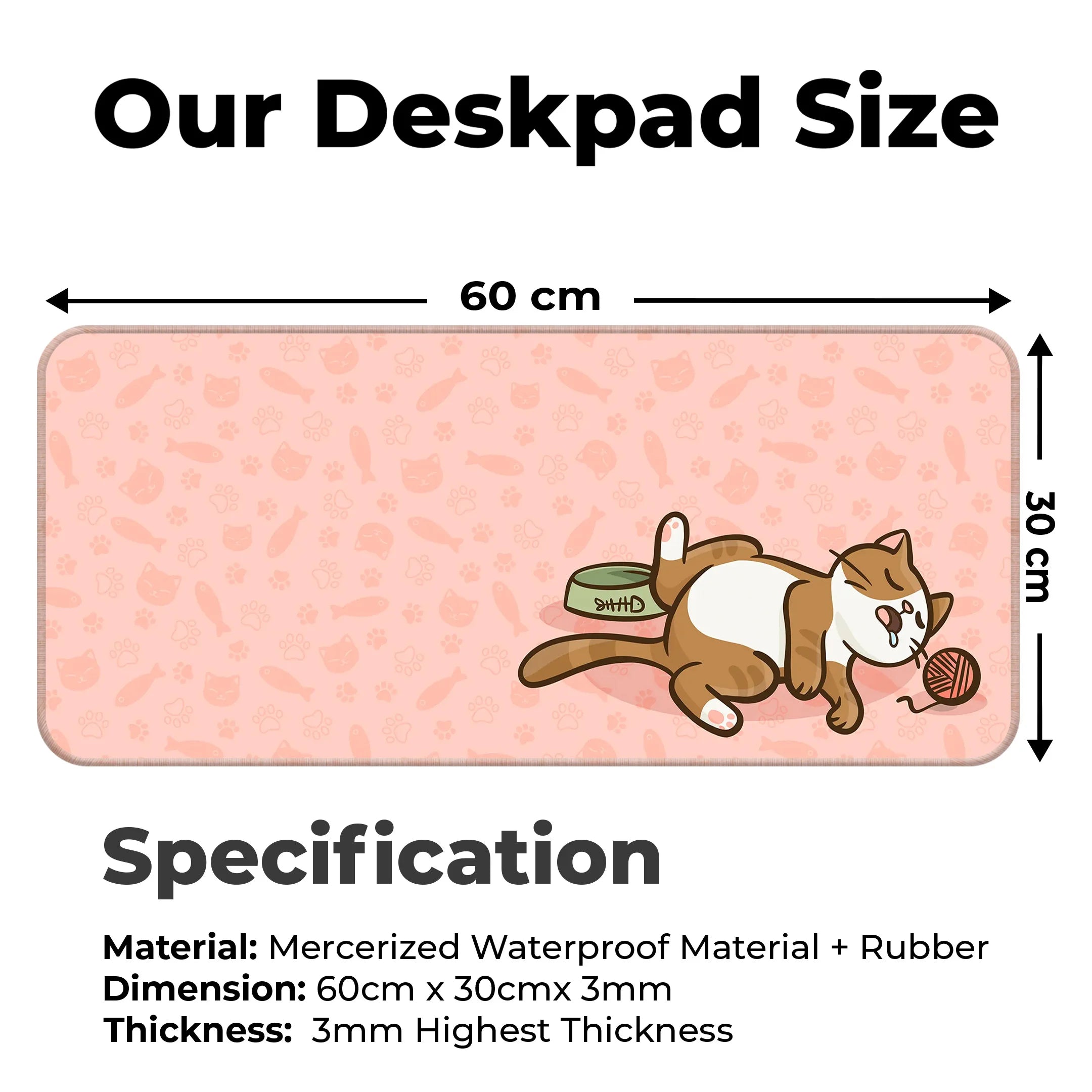 Kawai Cat Deskmat