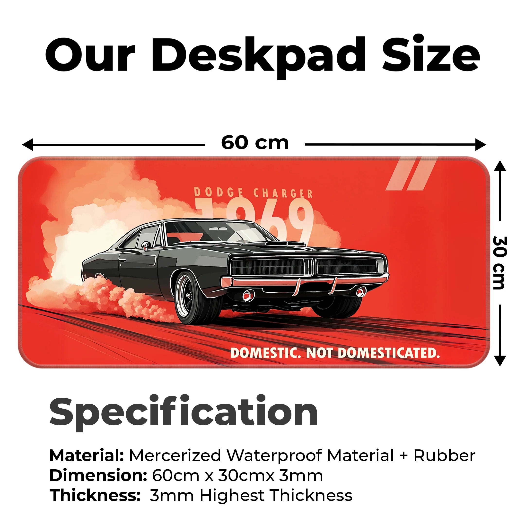 1969 Dodge Charger Deskmat