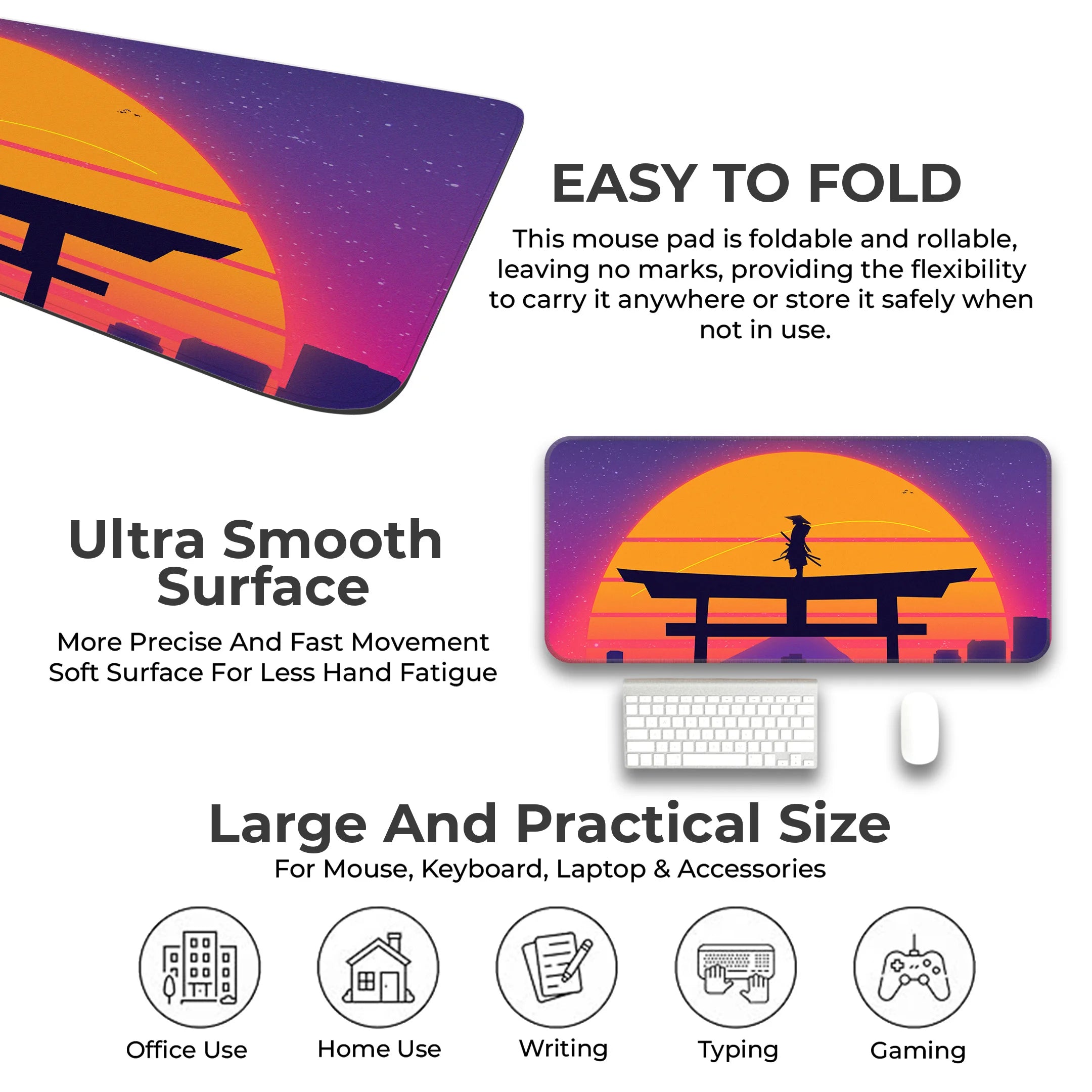 Samurai Sunset Deskmat