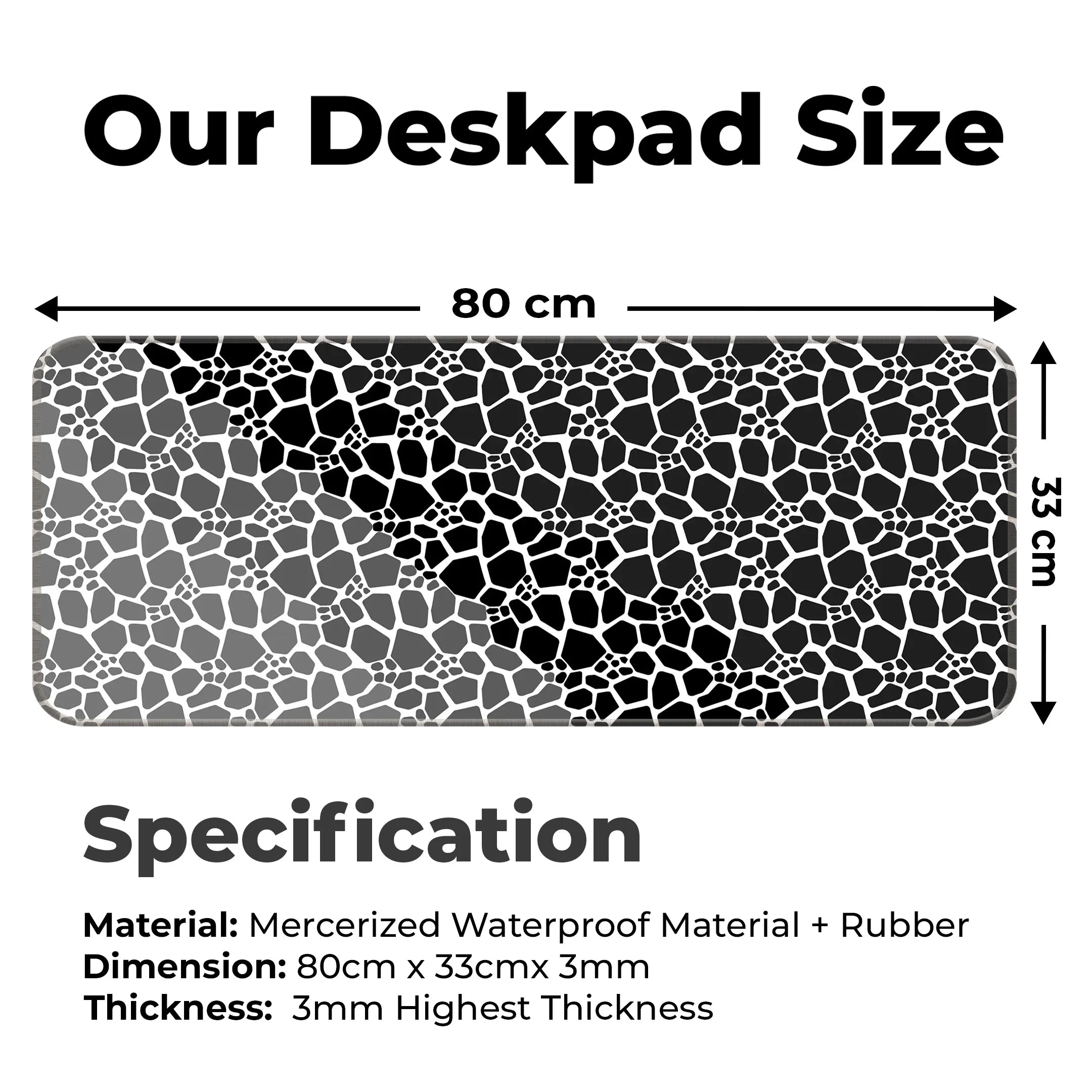 Marble Design Desk Mat