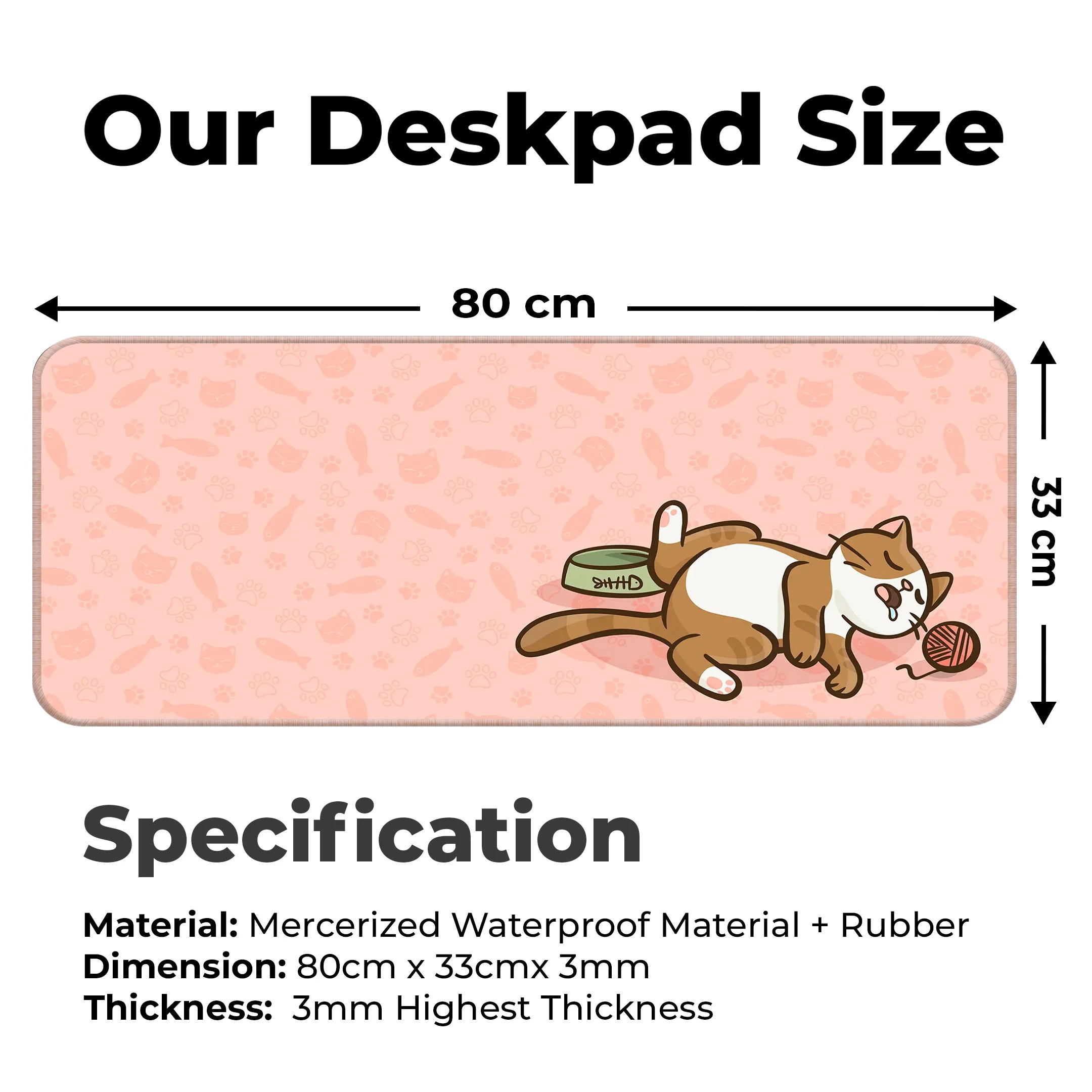 Kawai Cat Deskmat