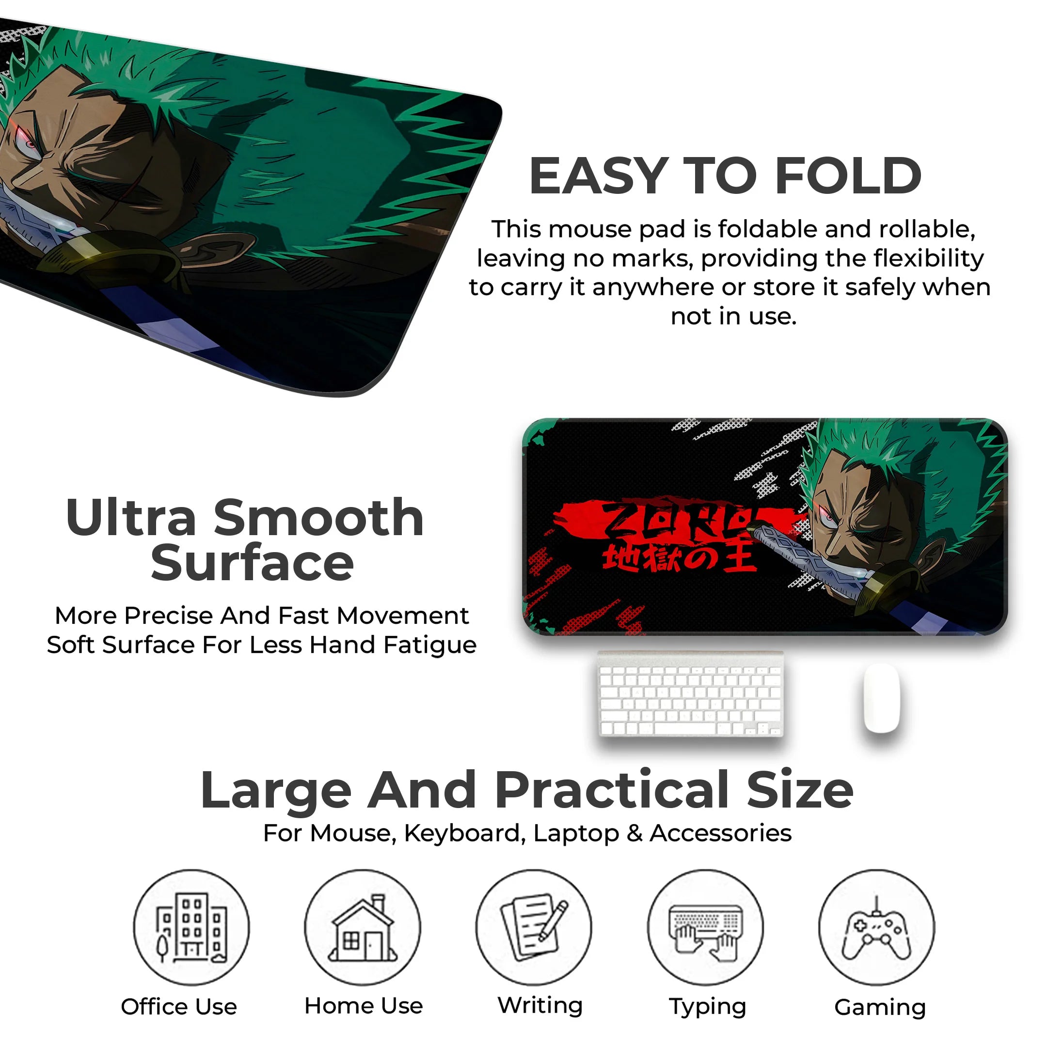 Roronoa Zoro Hell King Deskmat