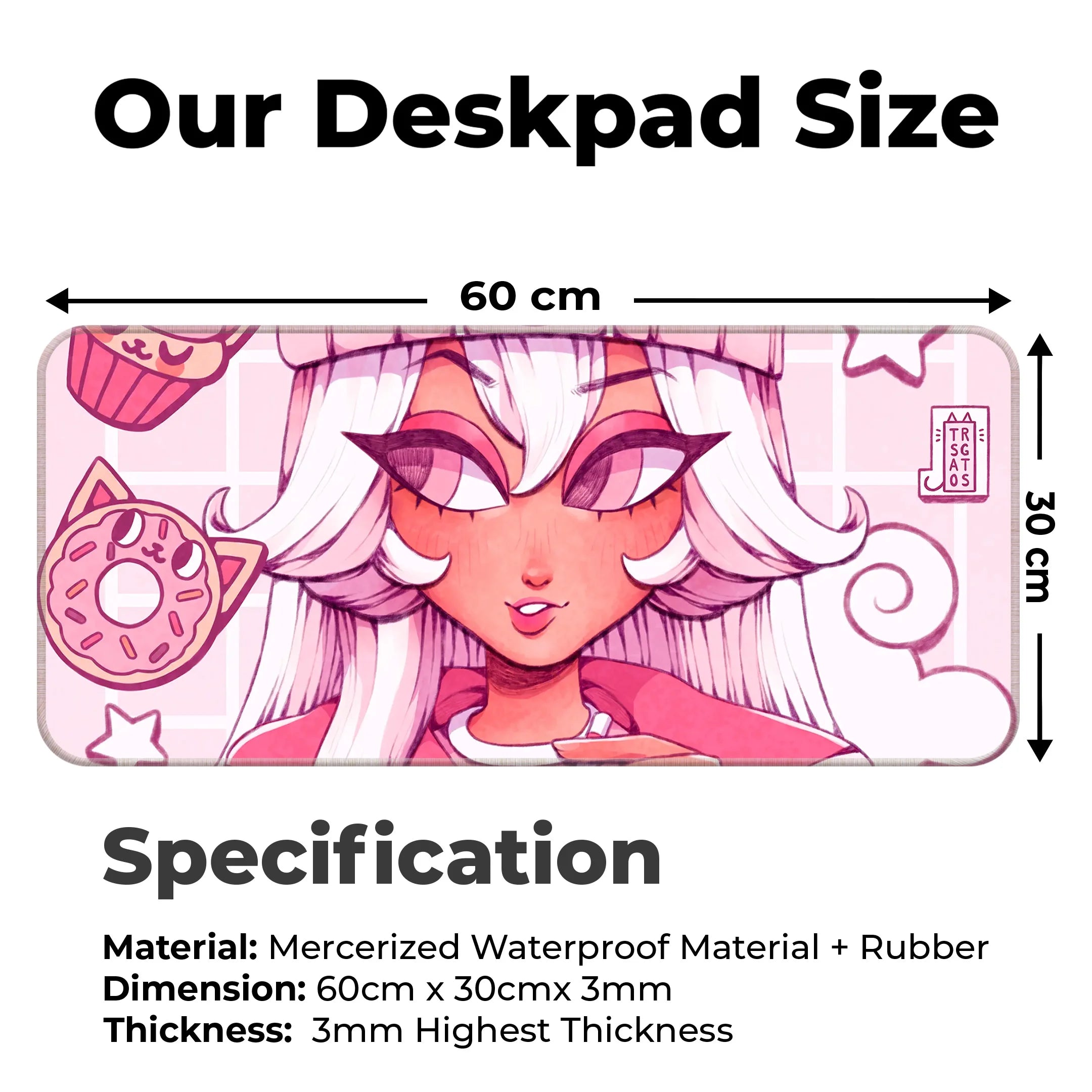 Kawai Fashion Girl Deskmat