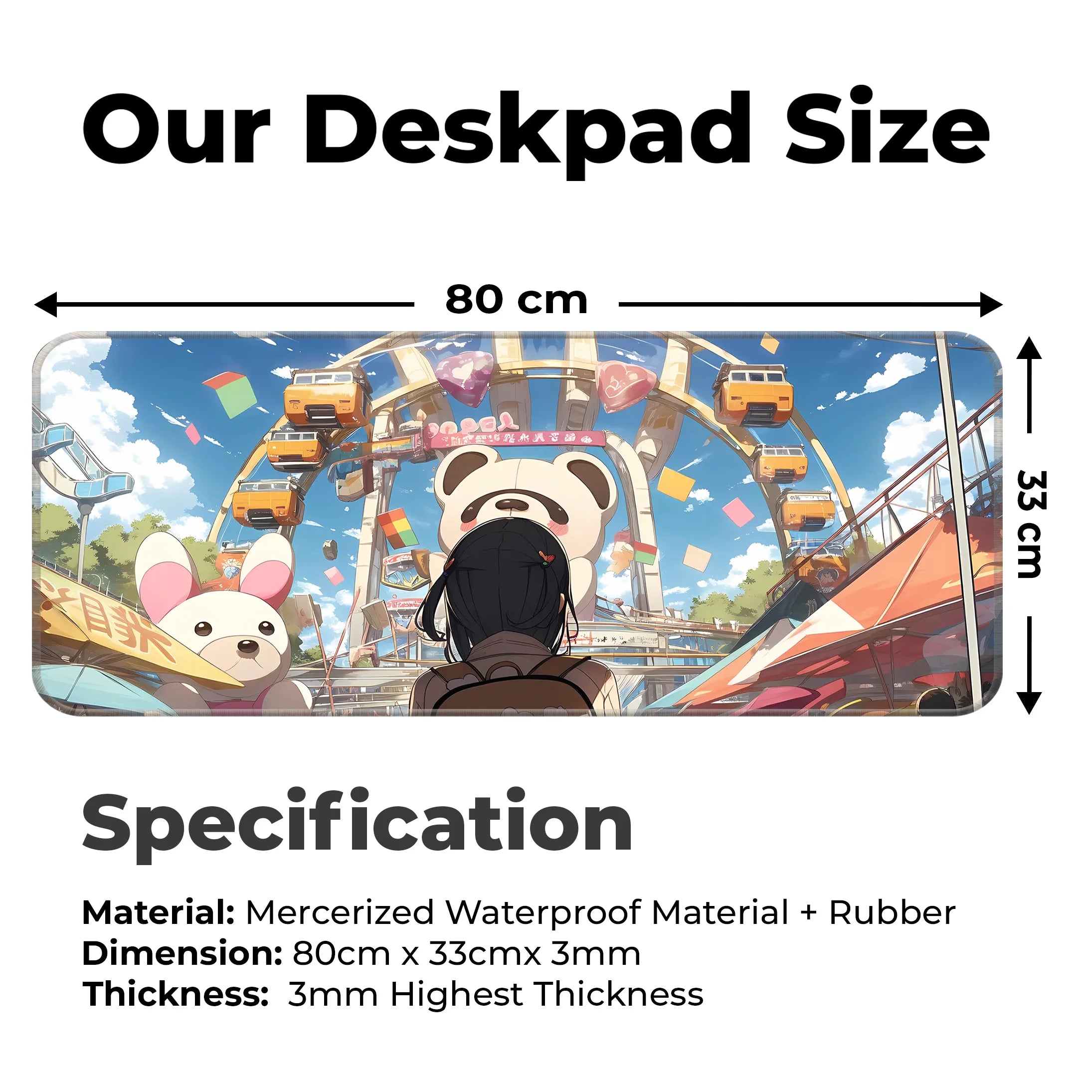 Kawai Amusement Girl Deskmat