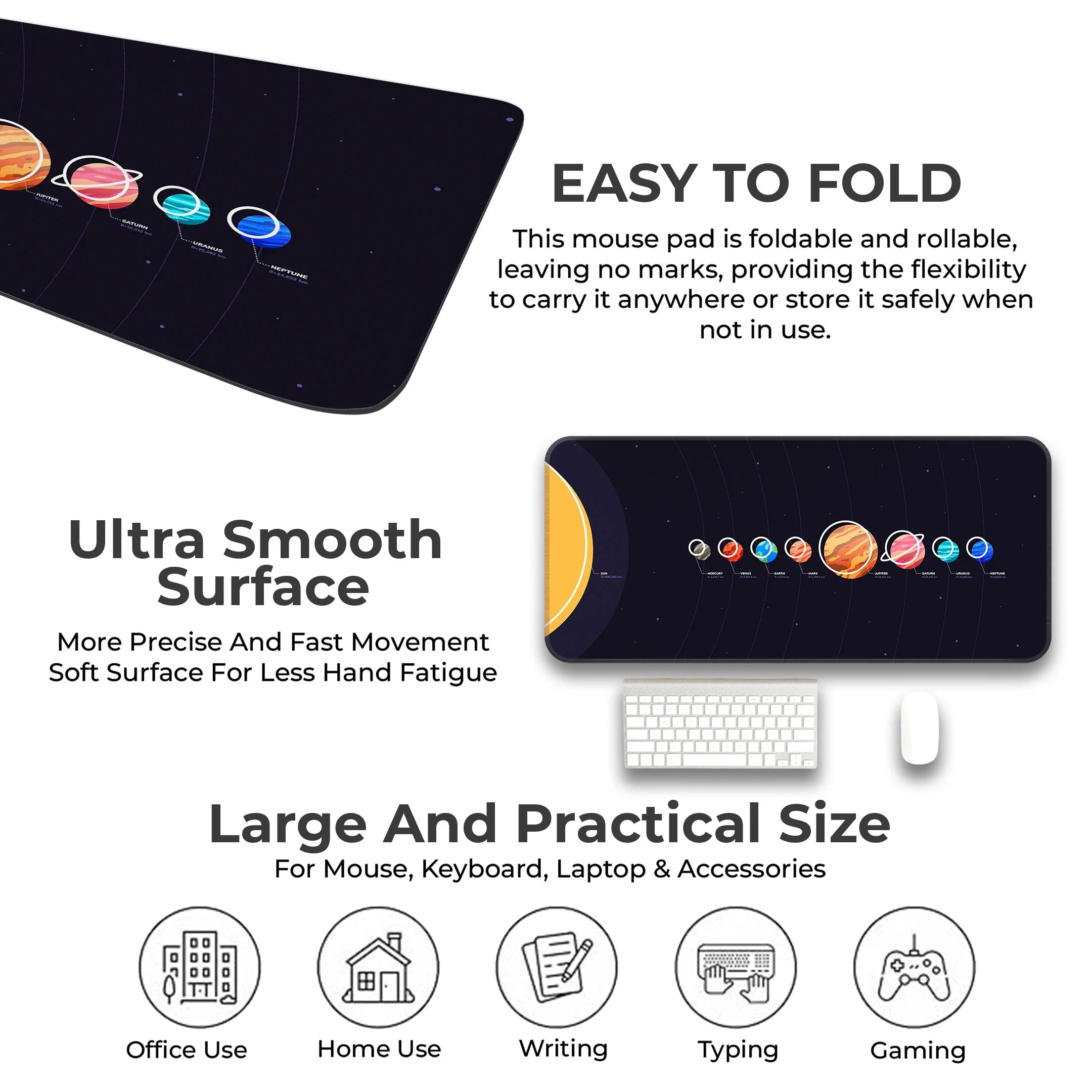 Solar white copia Deskmat