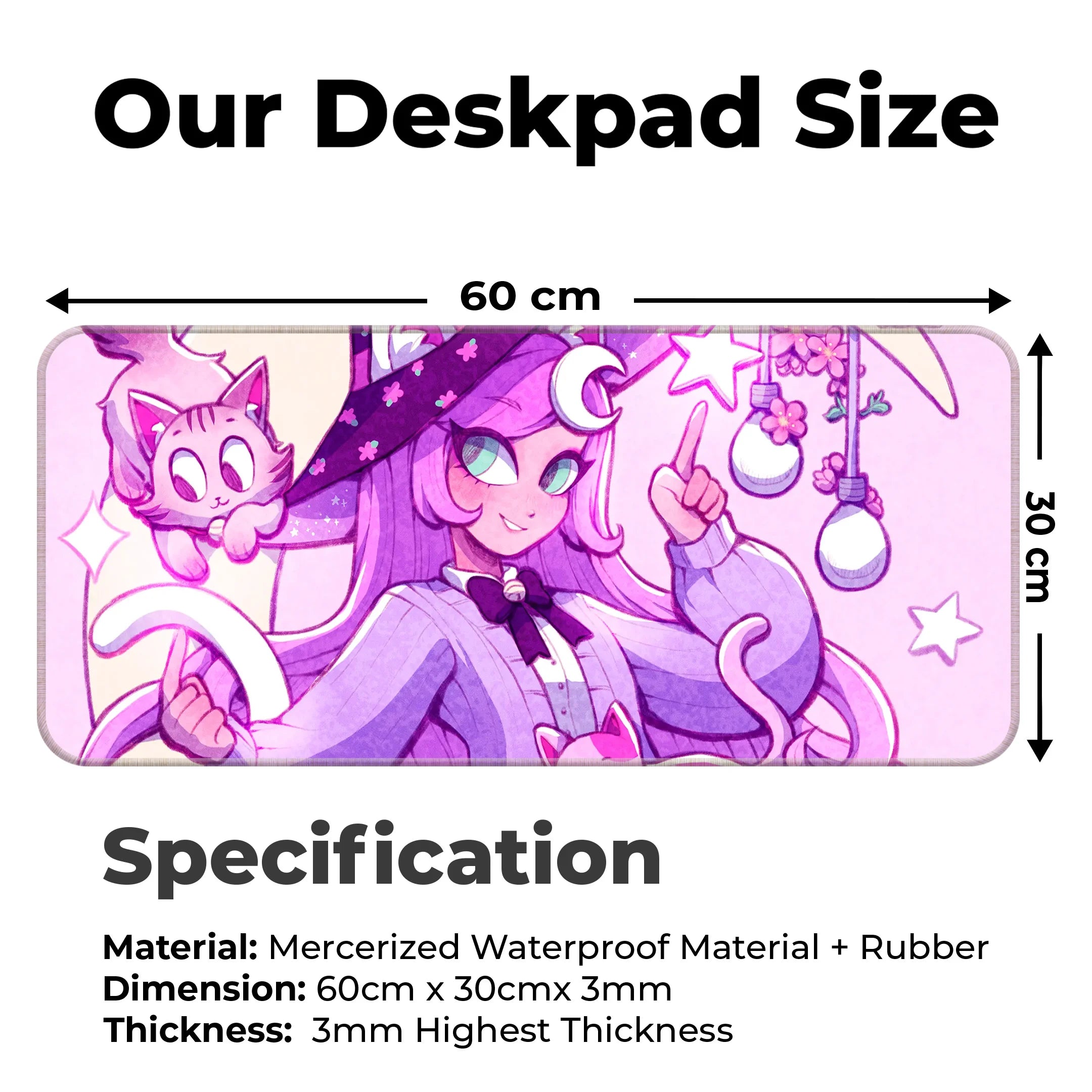 Kawai Fashion Girl Deskmat