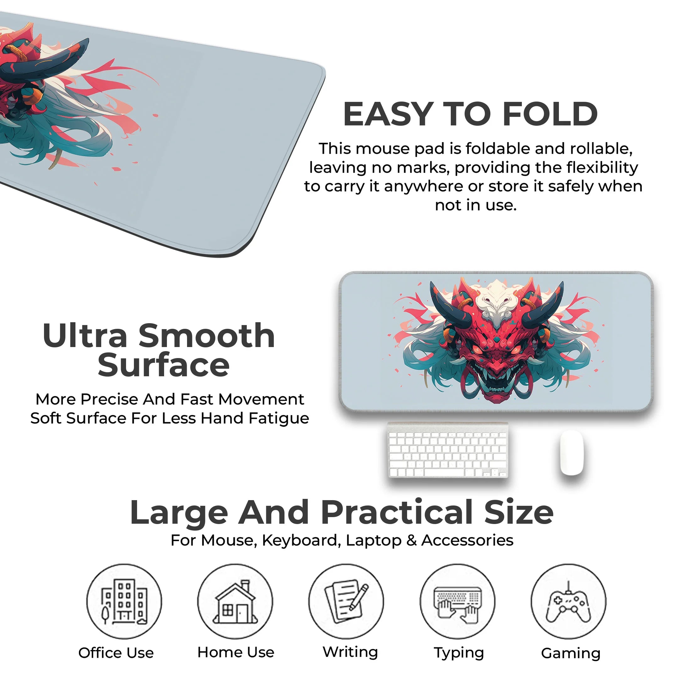 Oni Demon Mask Deskmat