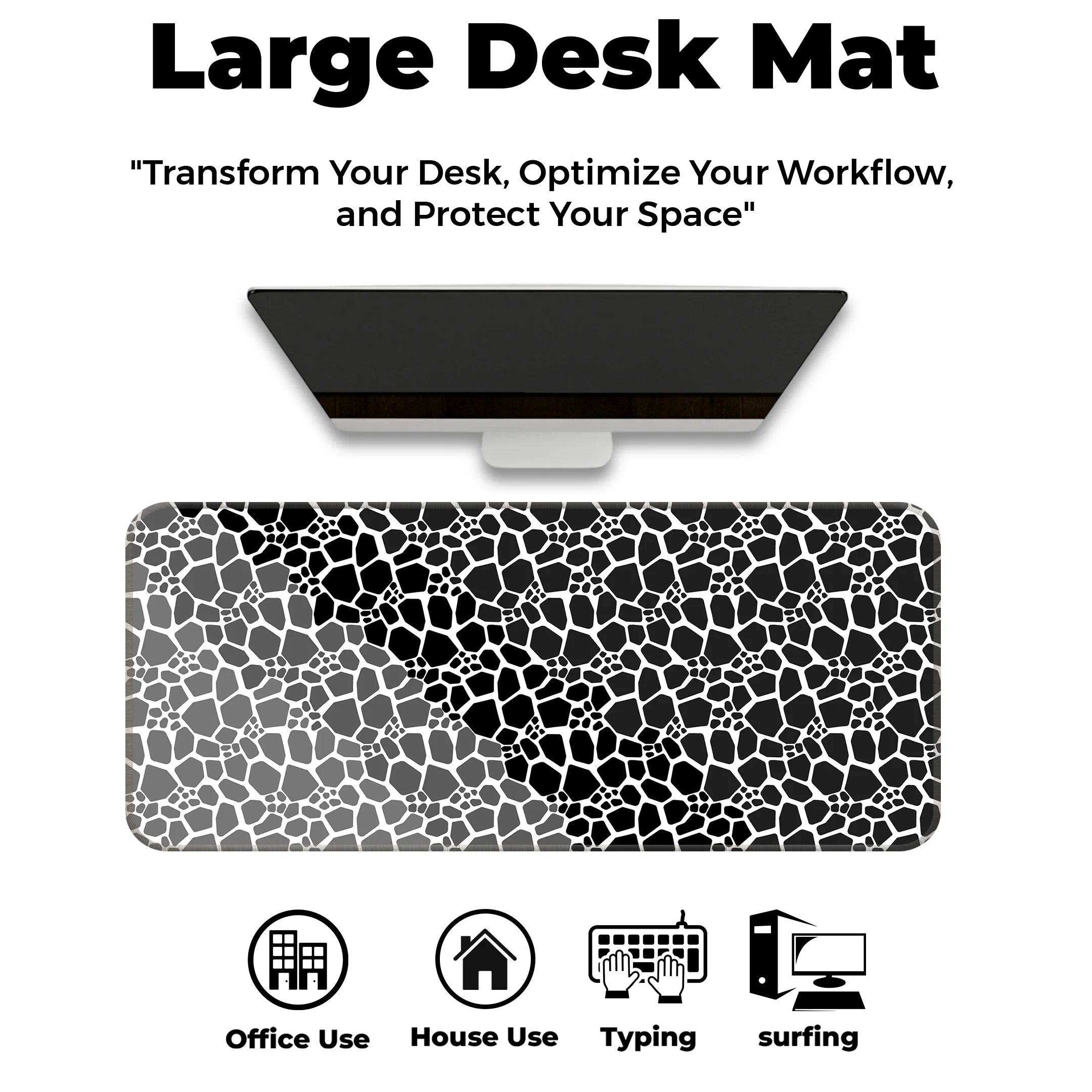 Marble Design Desk Mat