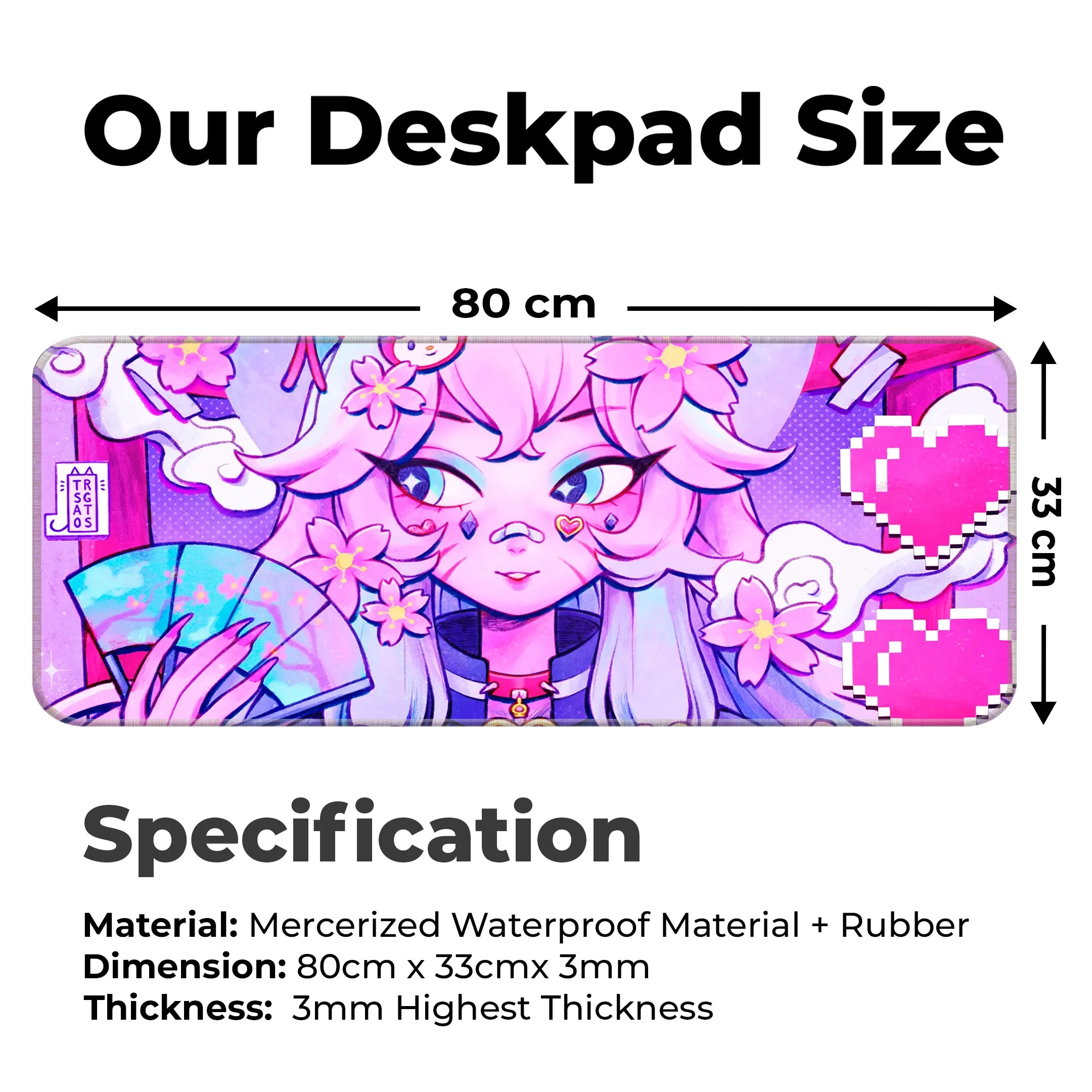 Kawai Fashion Girl Deskmat