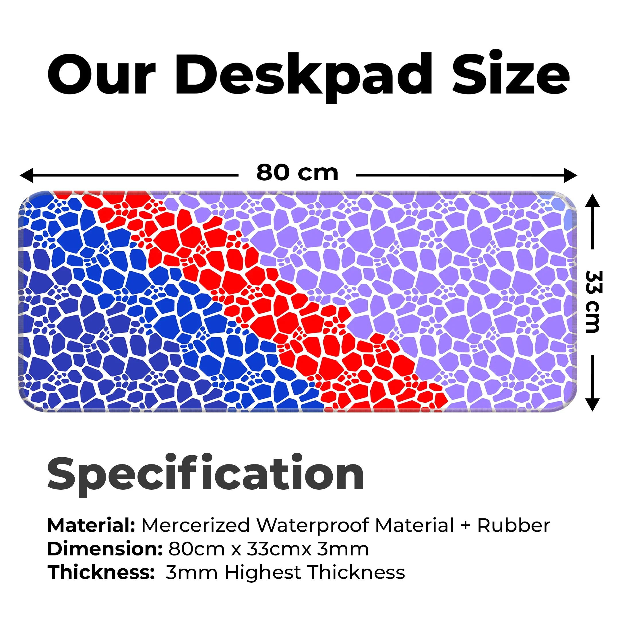 Marble Design Desk Mat