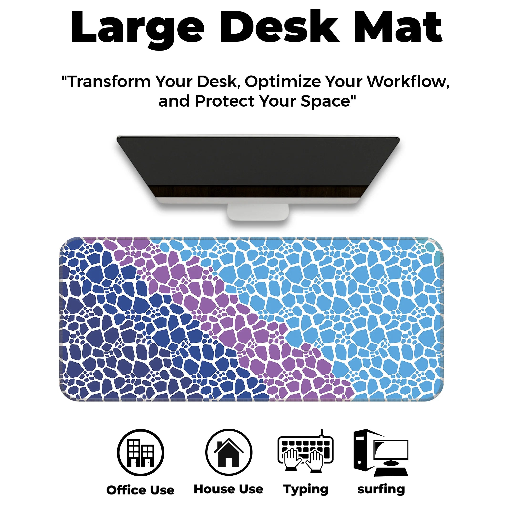 Marble Design Desk Mat