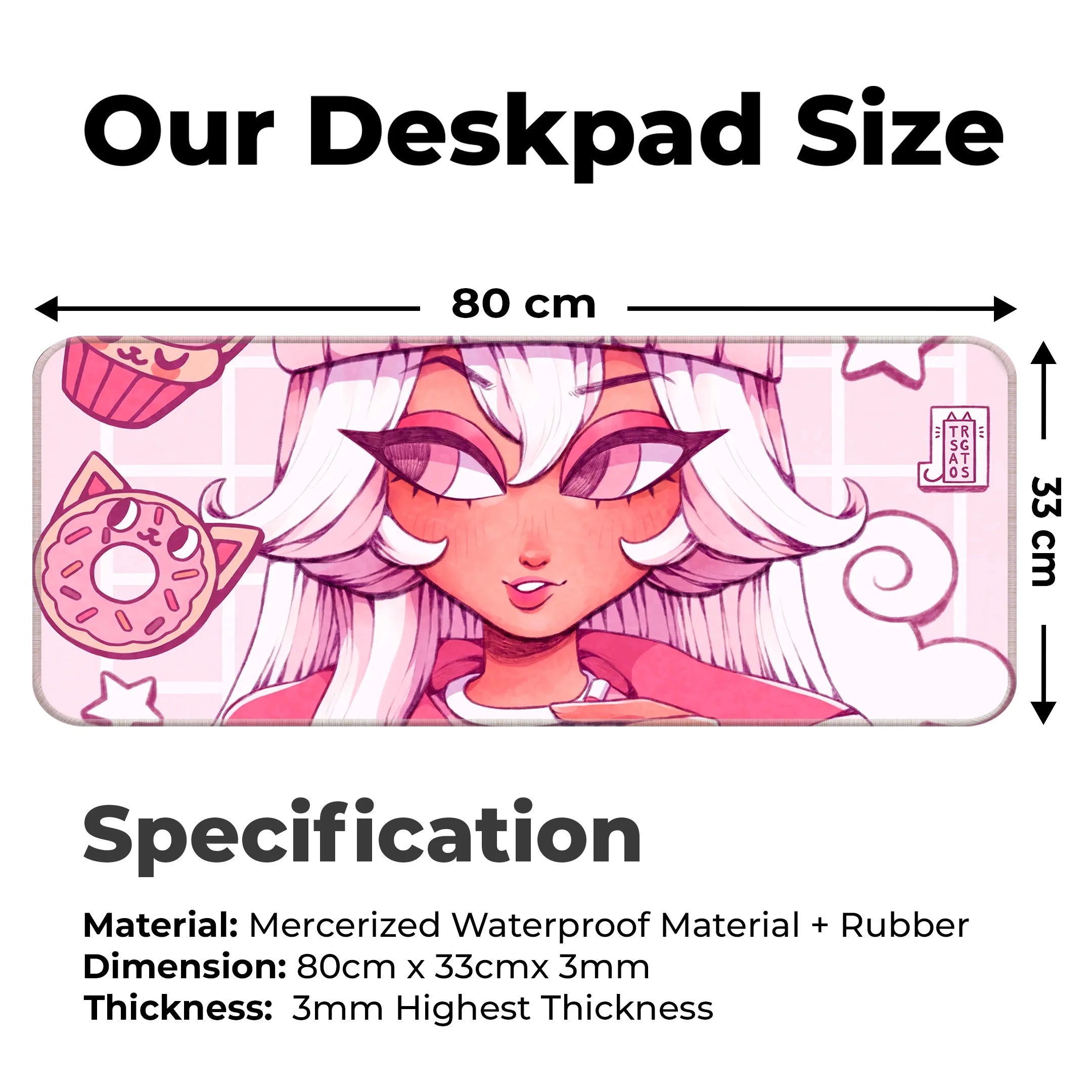 Kawai Fashion Girl Deskmat