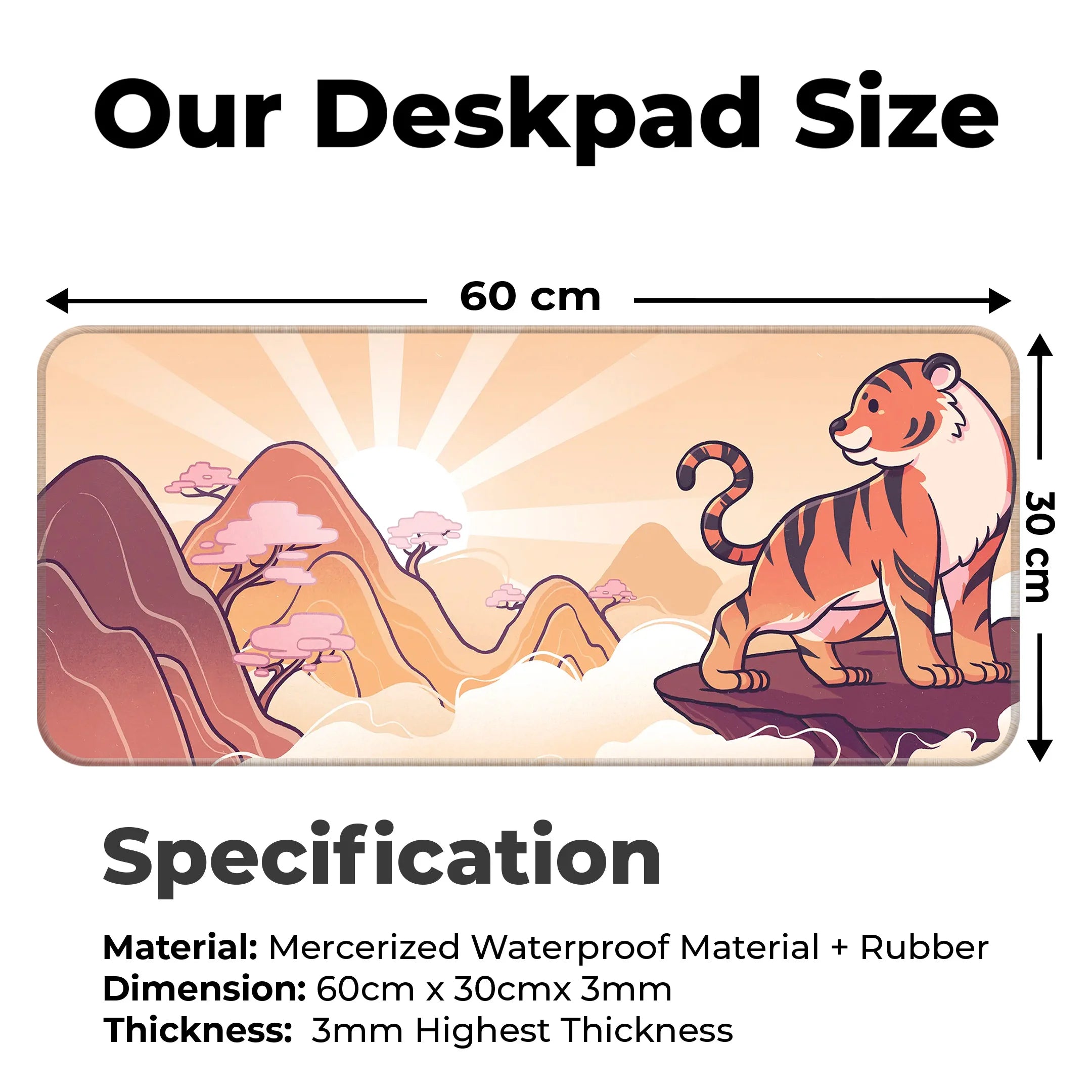 Tiger Sun Deskmat