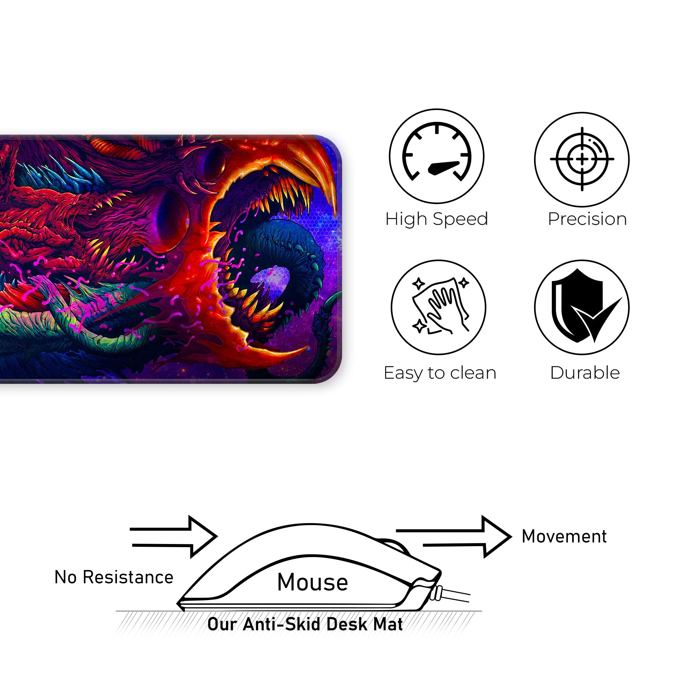 Cosmic Monster Mat – Alien Beast Sci-Fi Fantasy Deskmat