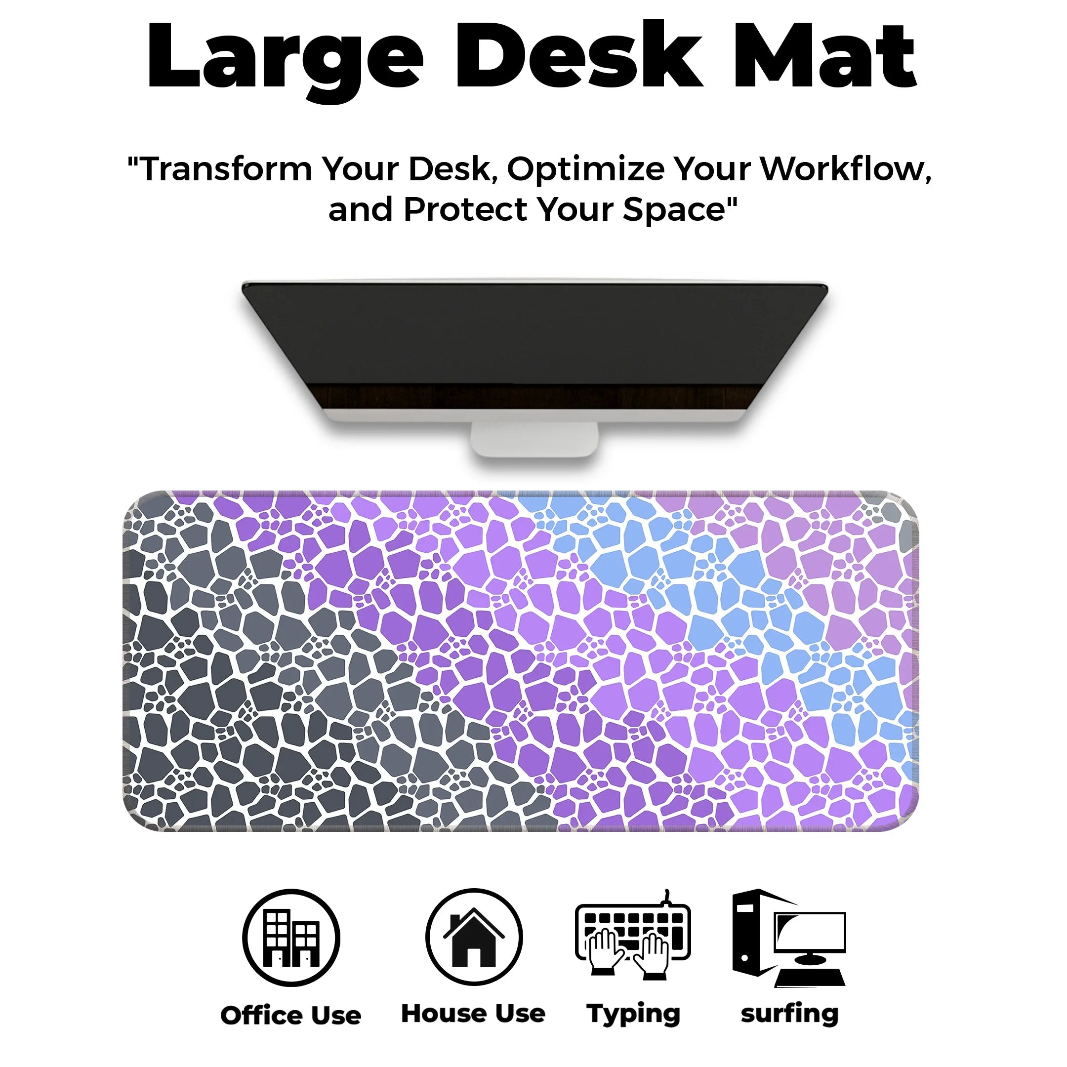 Marble Design Desk Mat