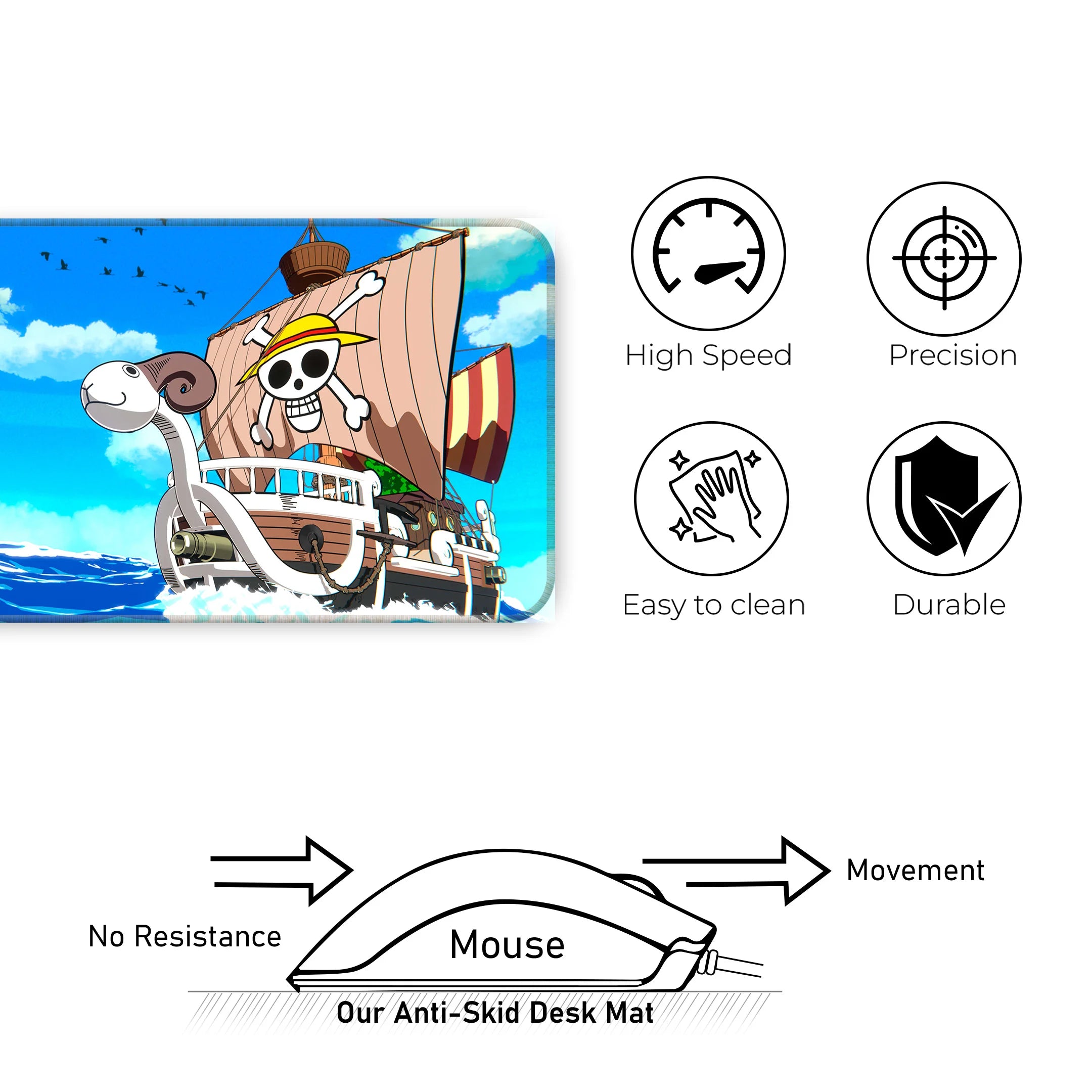 One Piece Going Merry Adventure  Deskmat