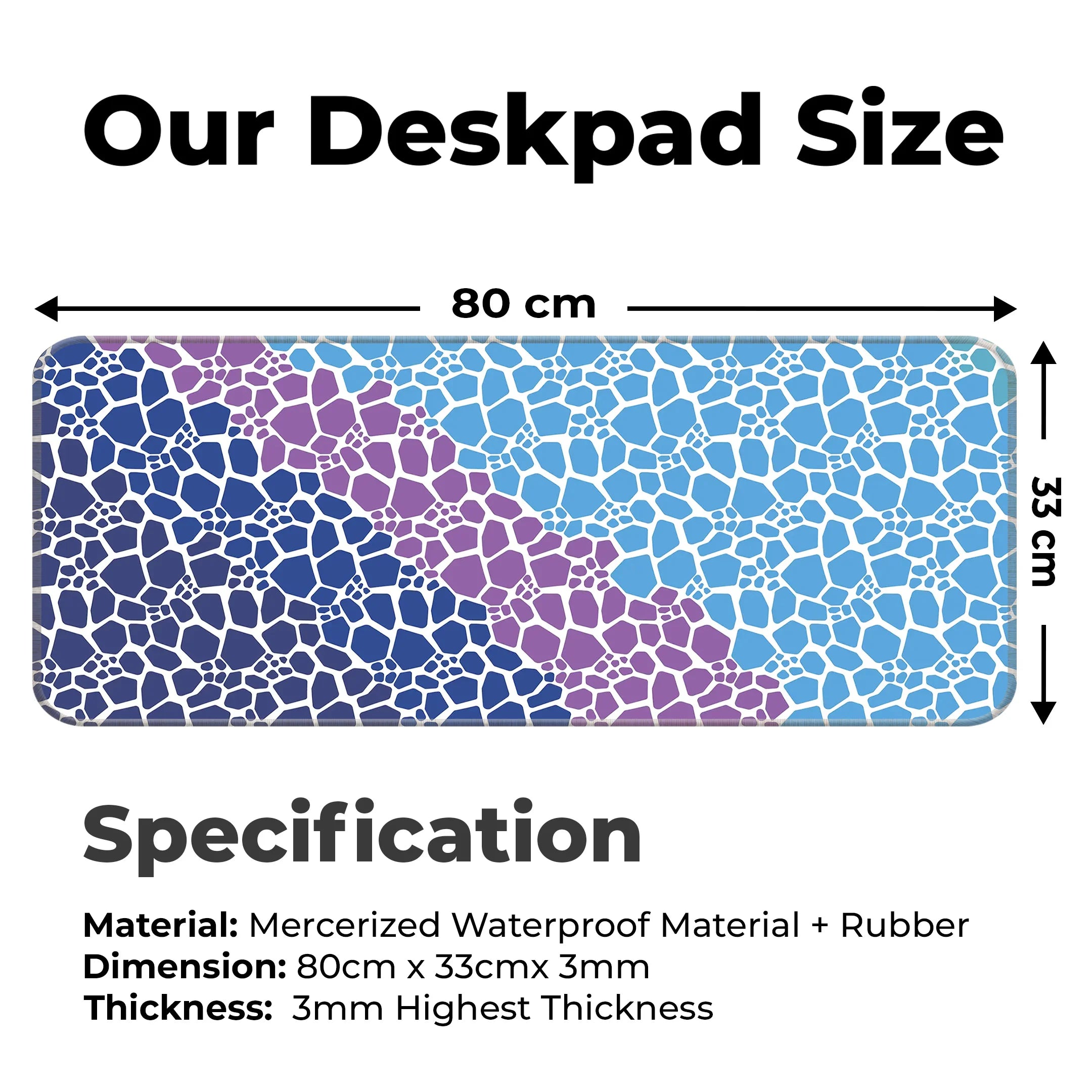 Marble Design Desk Mat