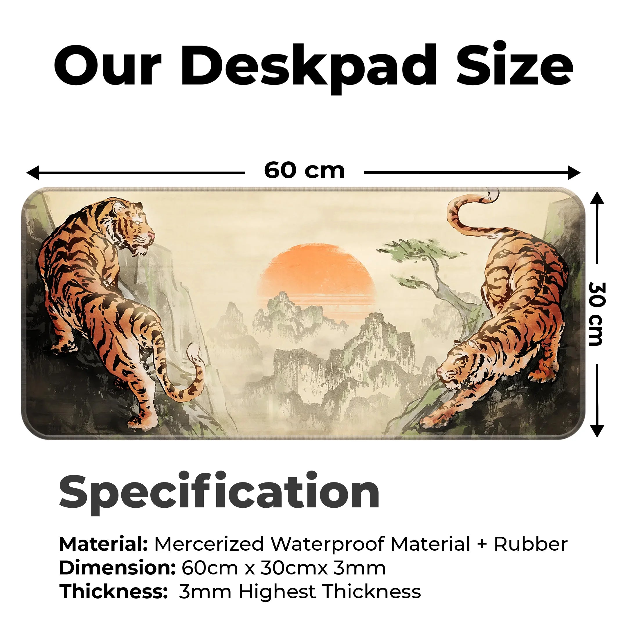 Tiger Sun Deskmat