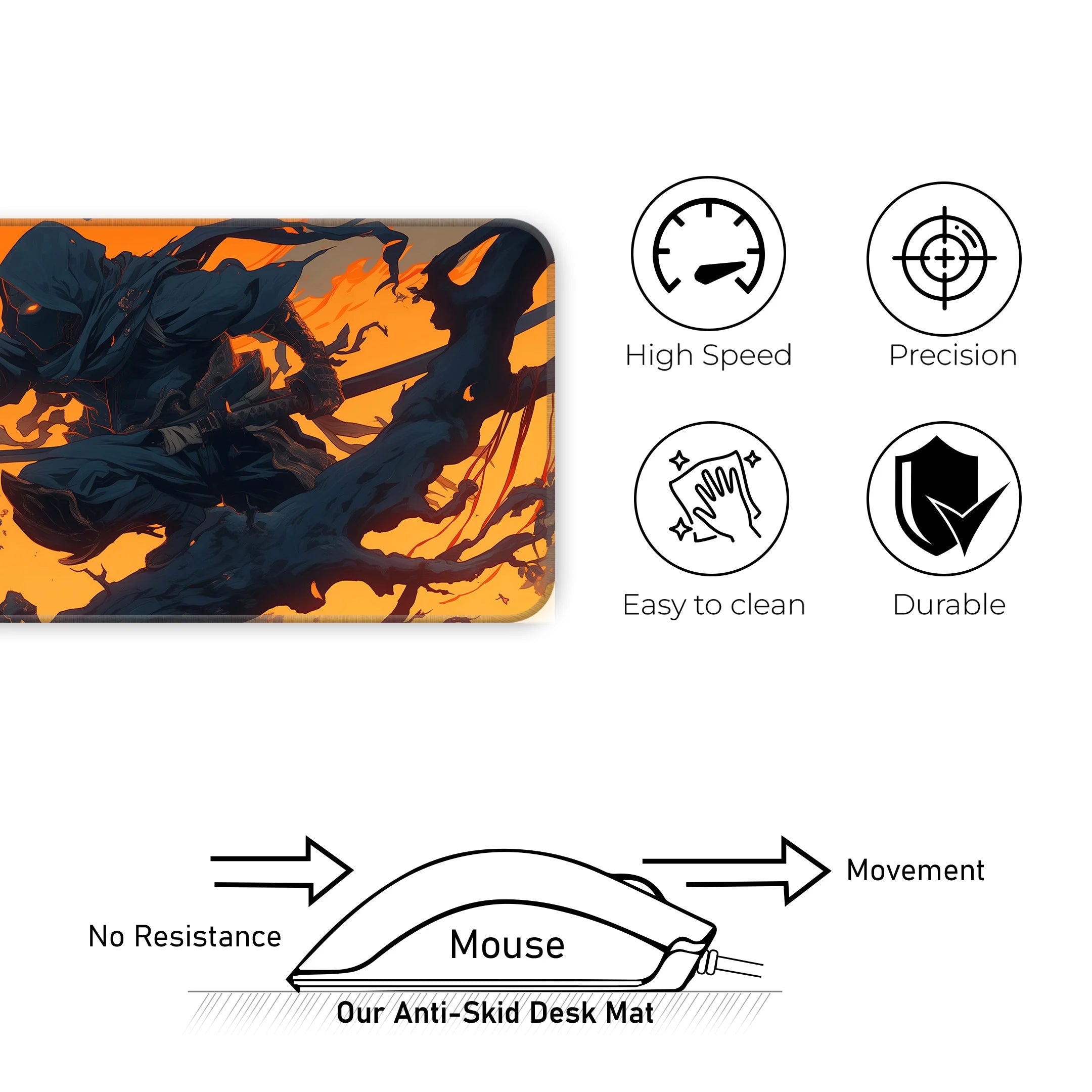 Shadow Assassin Ninja Deskmat