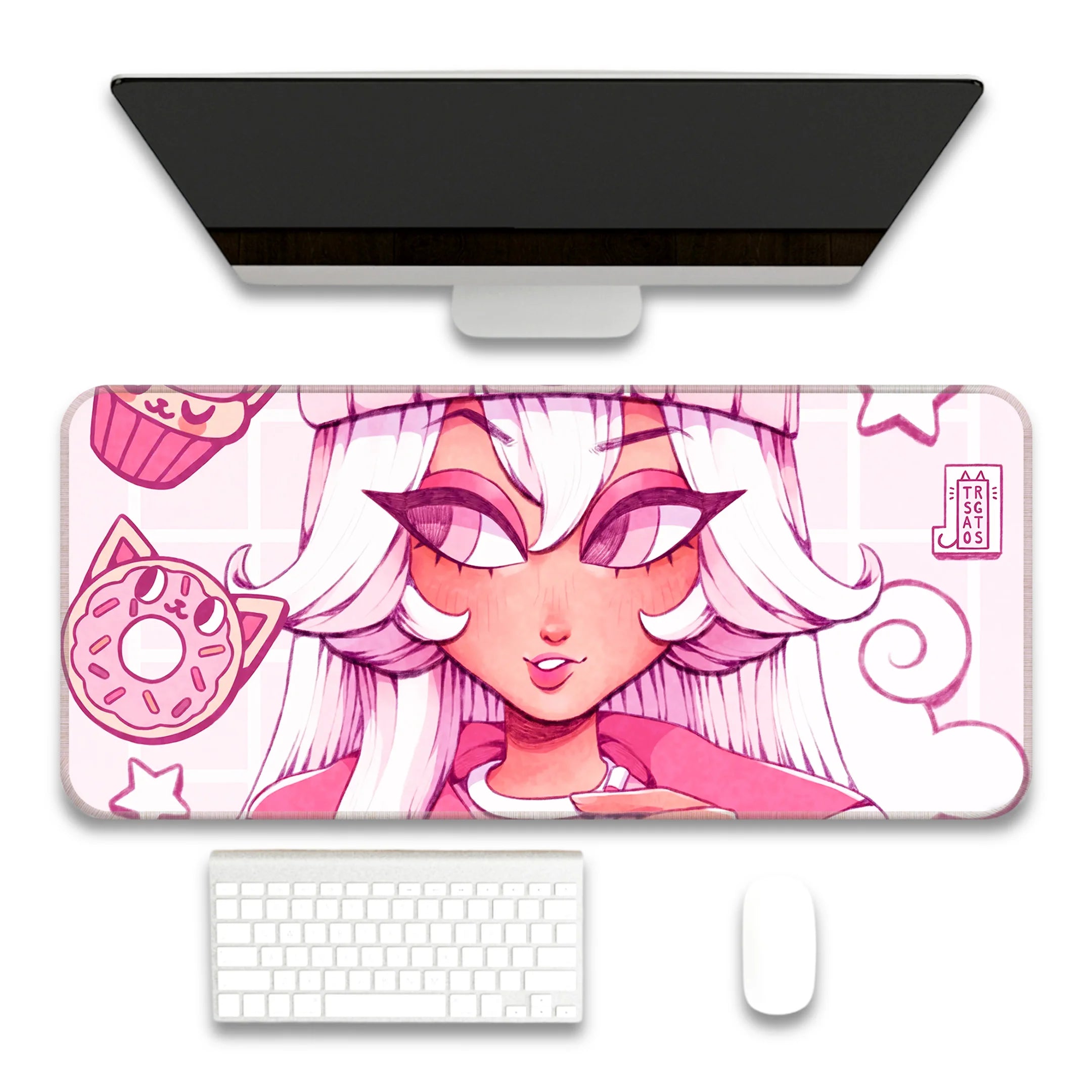 Kawai Fashion Girl Deskmat