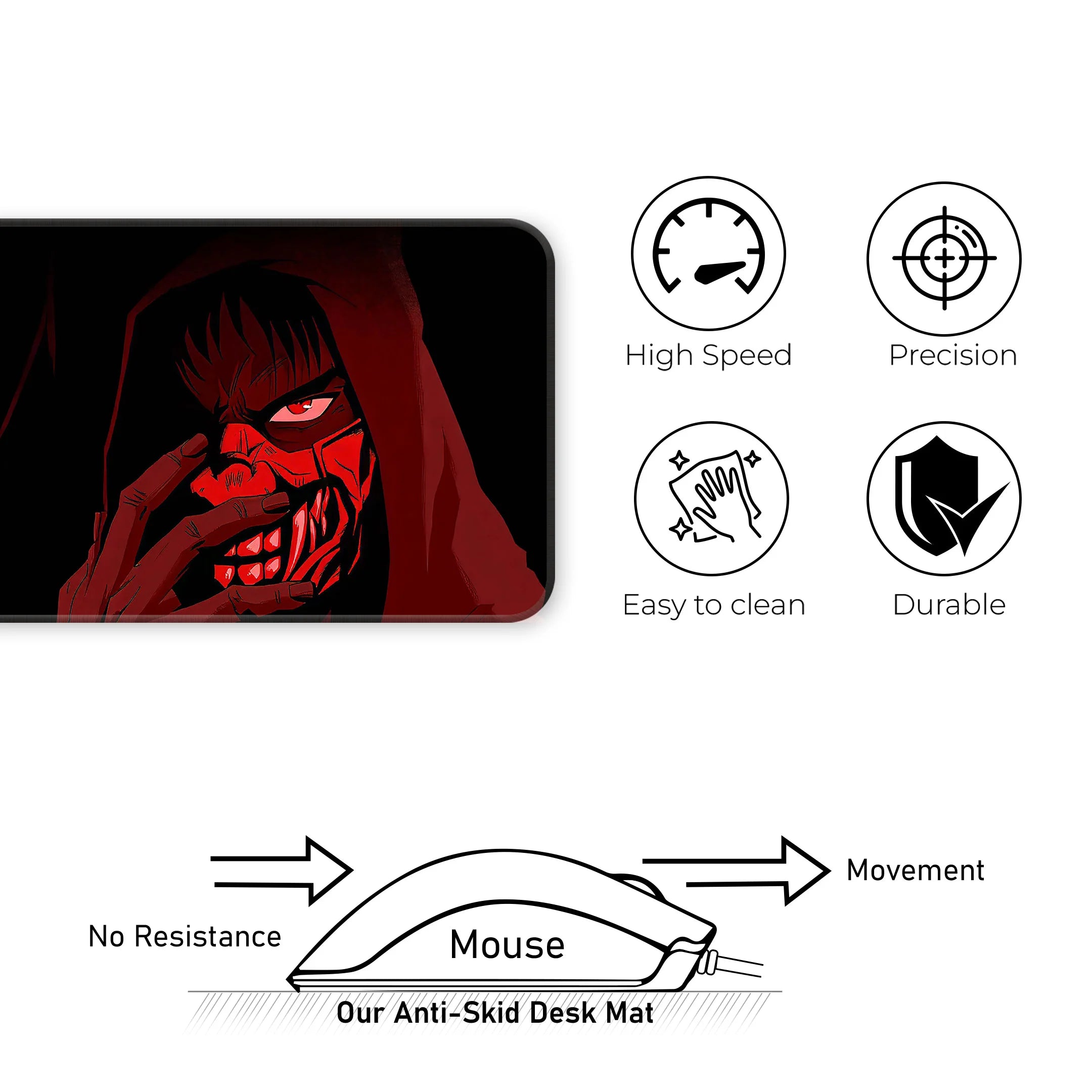 Demon Mask Warrior Deskmat