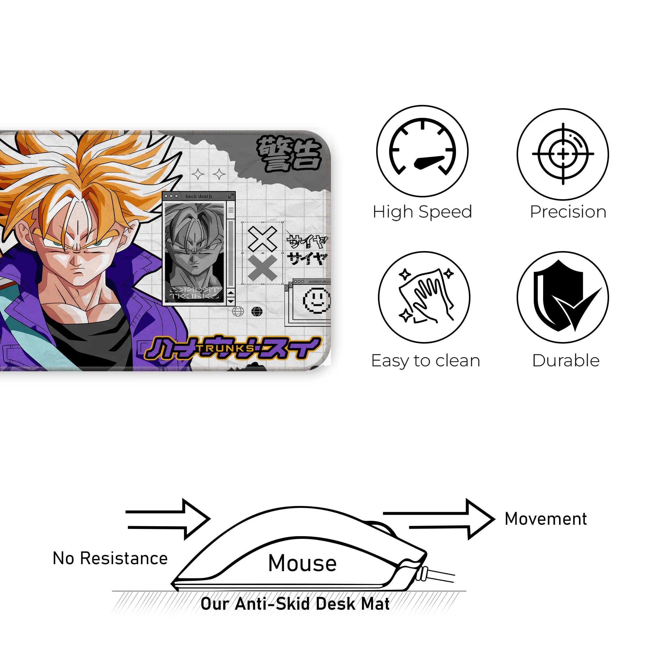 Future Trunks Saiyan Warrior Deskmat