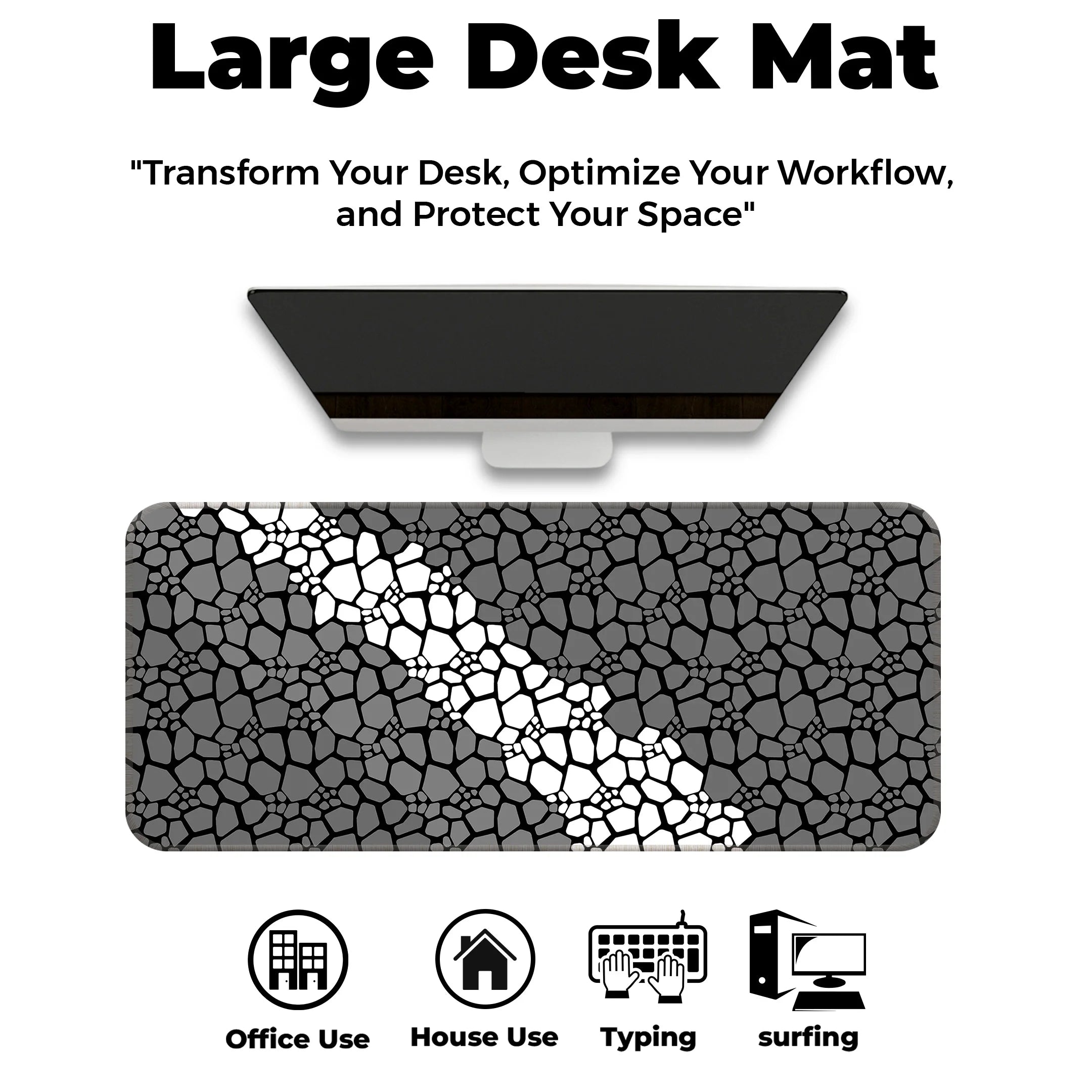 Marble Design Desk Mat