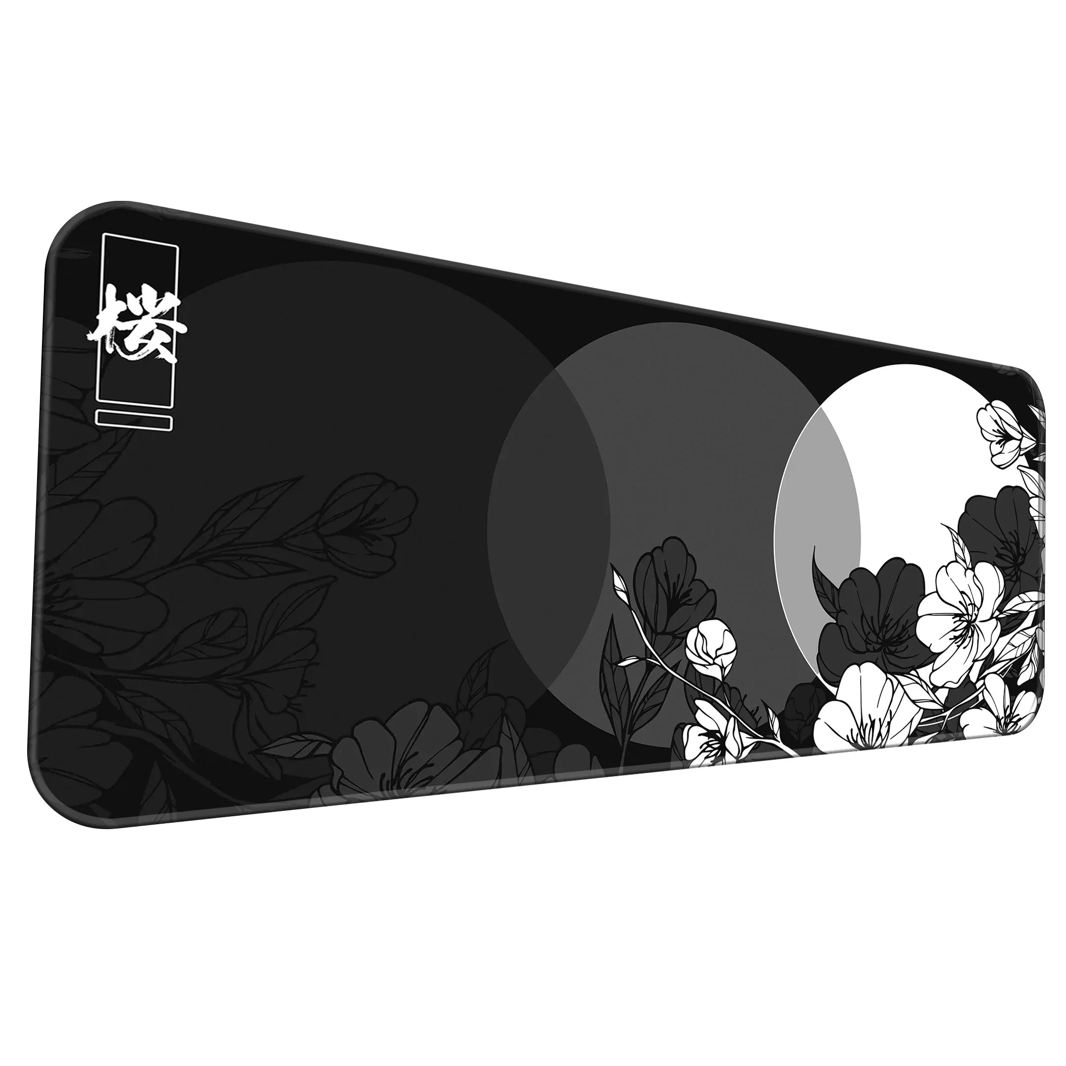 Flower Print Design Desk Mat