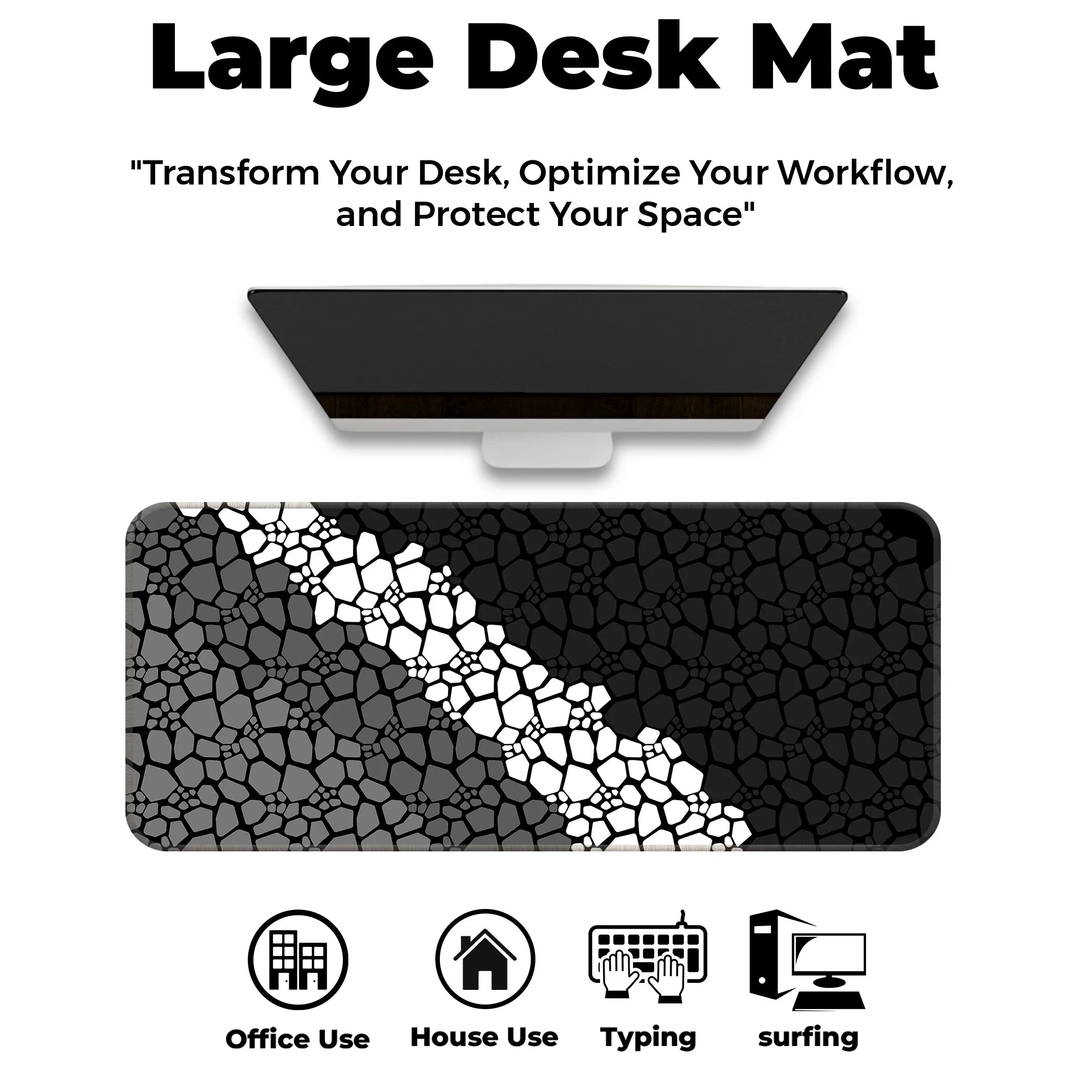 Marble Design Desk Mat