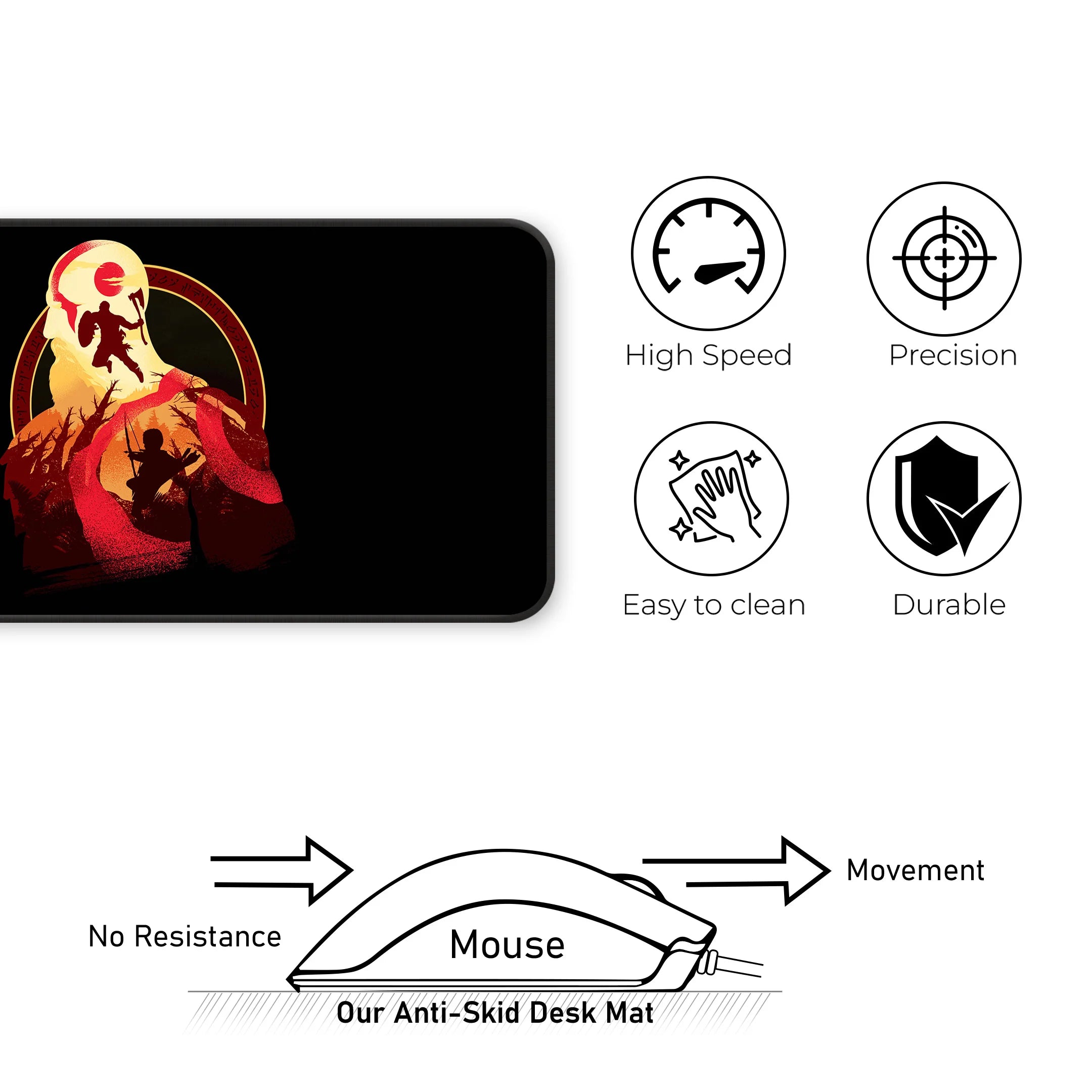 God of War Kratos Battle Deskmat