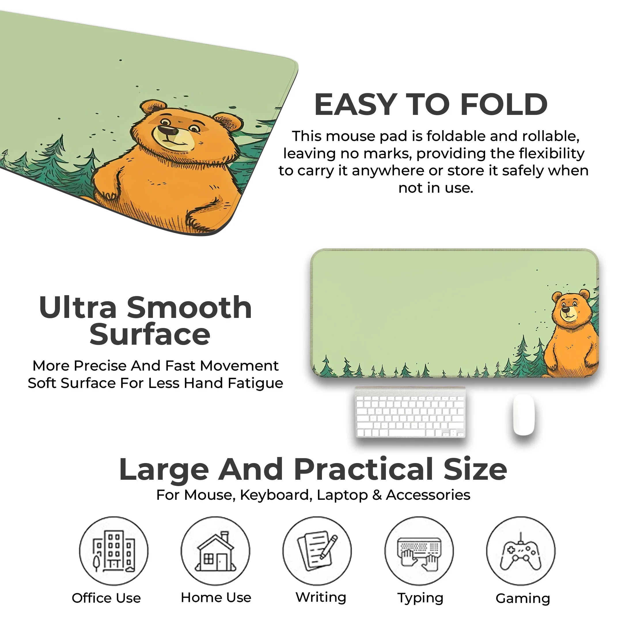 Cute Bear Deskmat