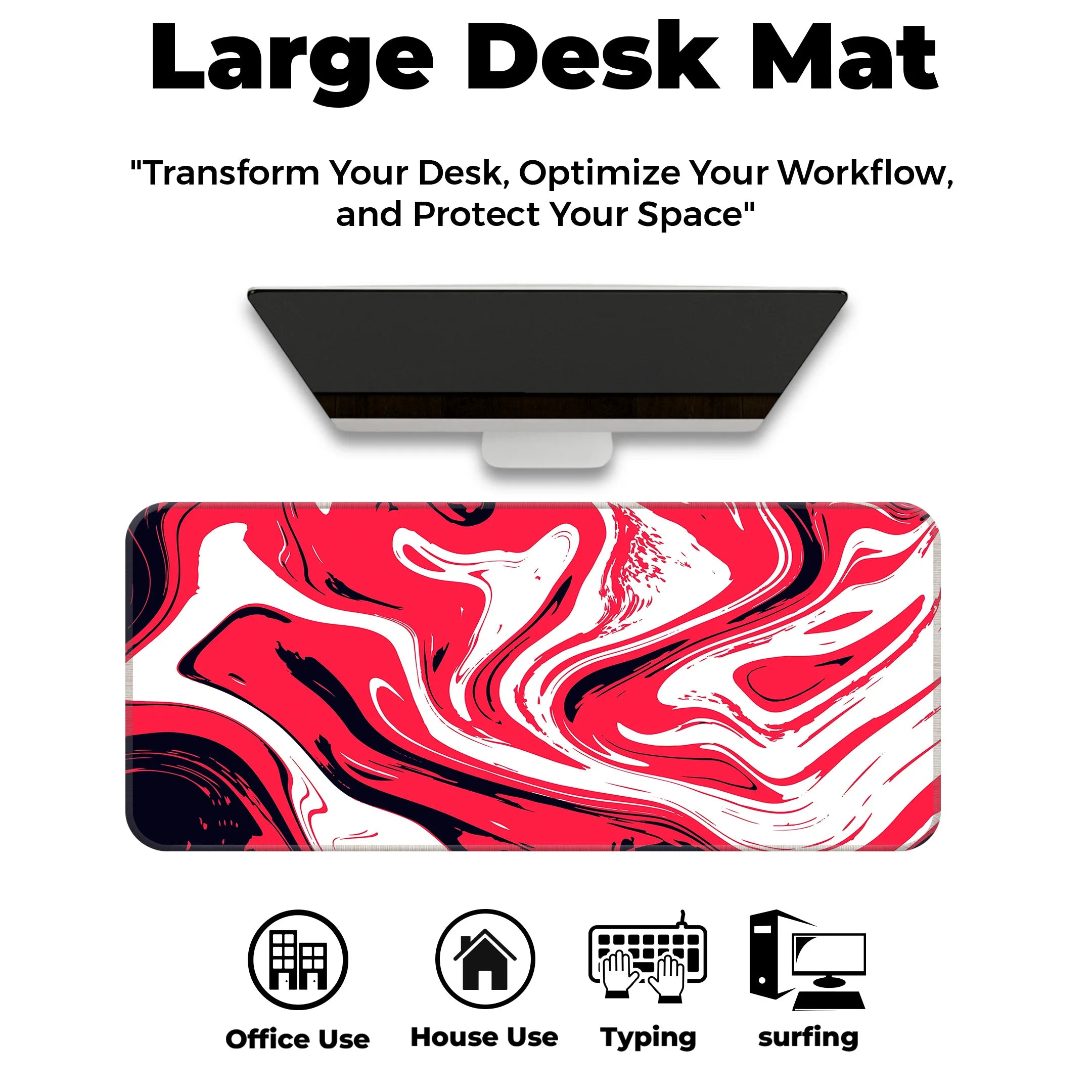 Marble theme Design Desk Mat