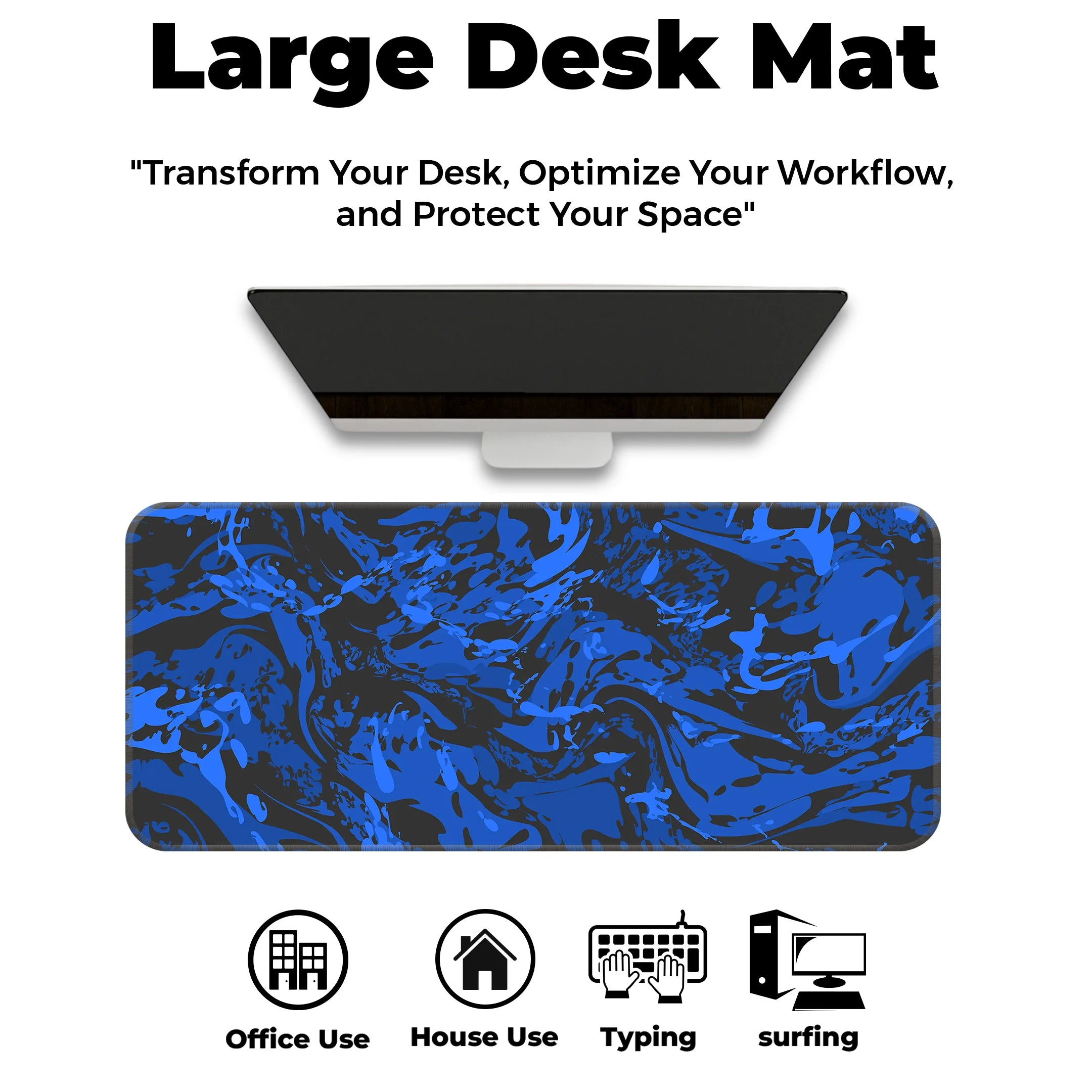 Marble theme Design Desk Mat