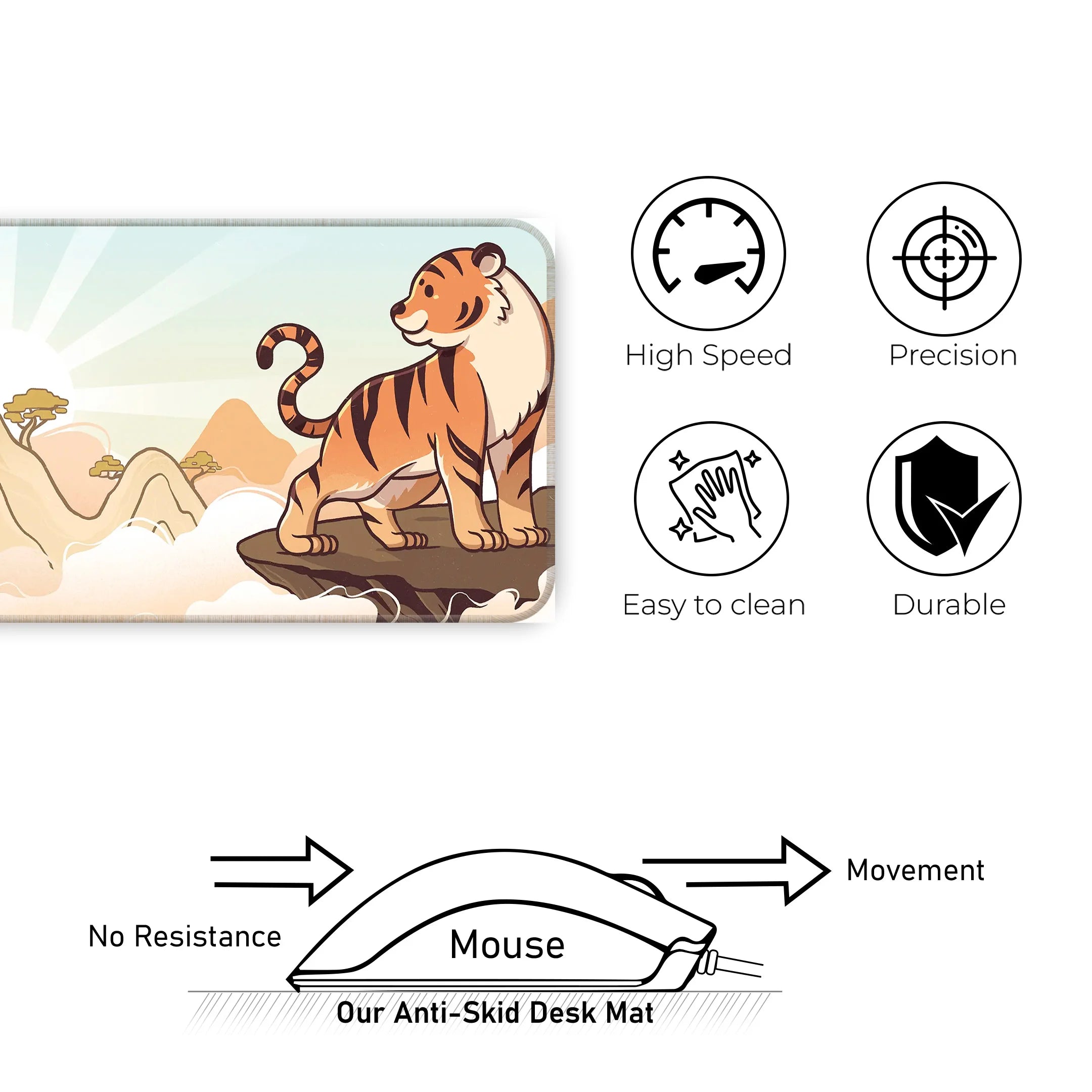 Tiger Sun Deskmat