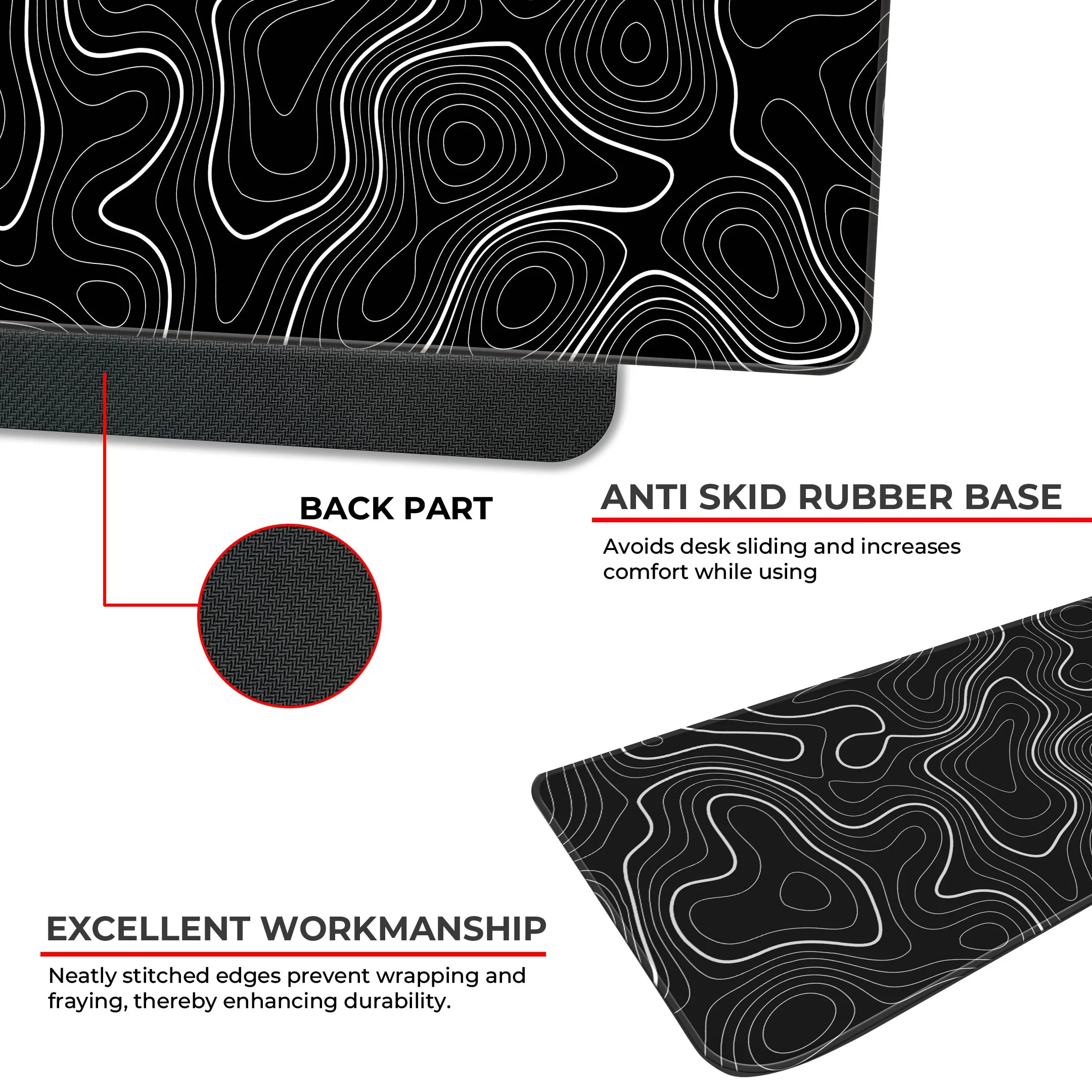 Minimalist Abstract Lines Mat – Modern Aesthetic Gaming Deskmat