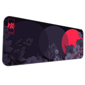 Flower Print Design Desk Mat