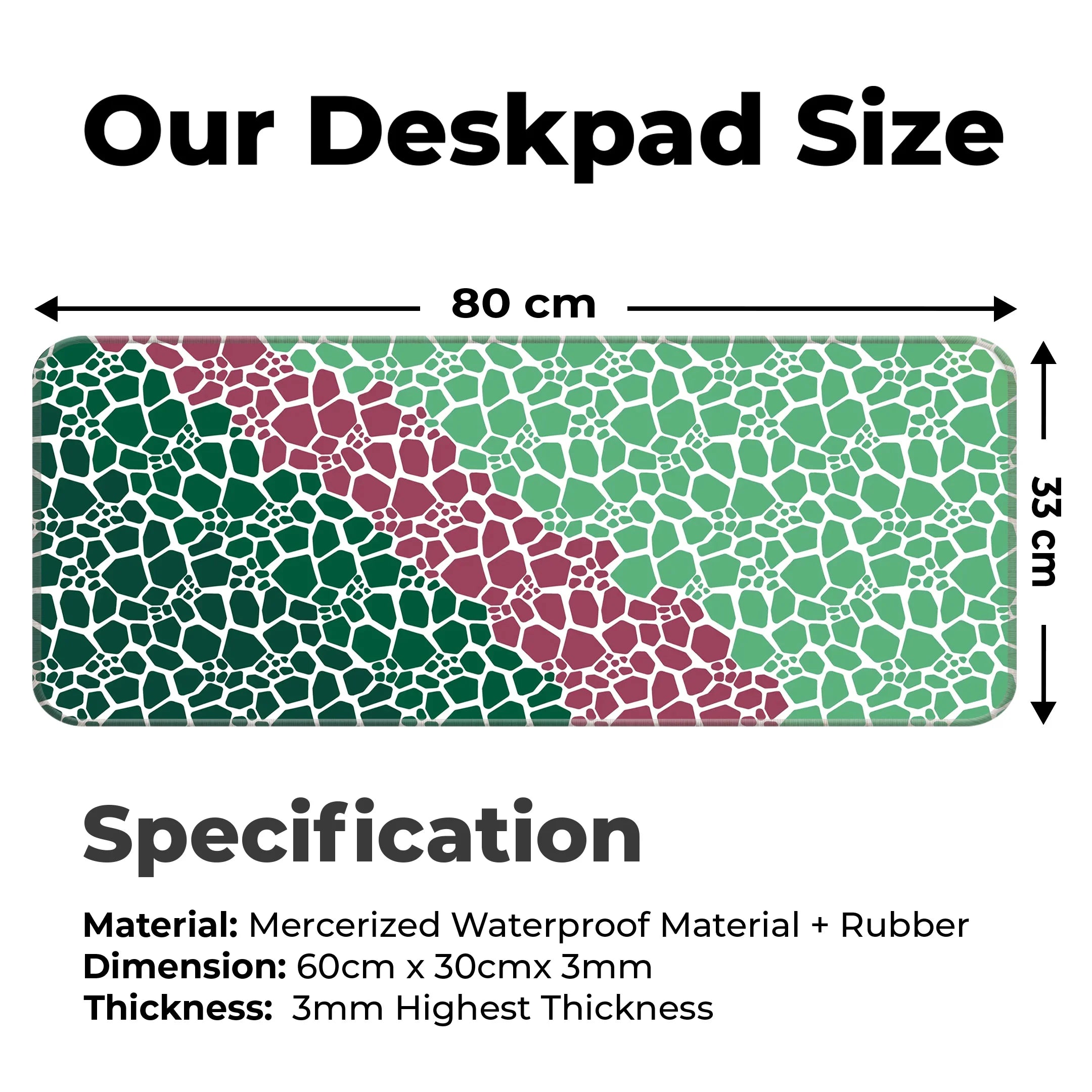 Rock pattern Deskmat