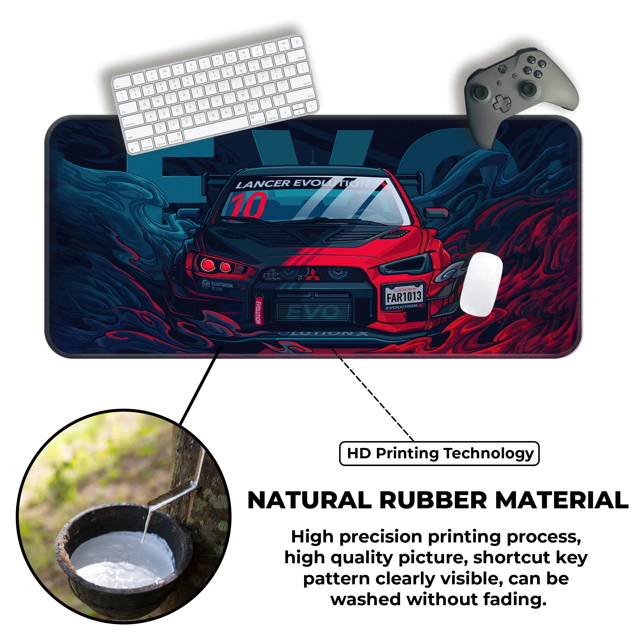 Mitsubishi Lancer Evolution Deskmat