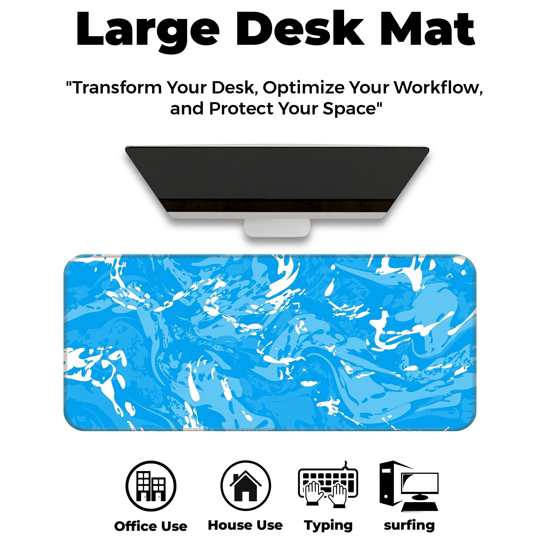 Marble theme Design Desk Mat