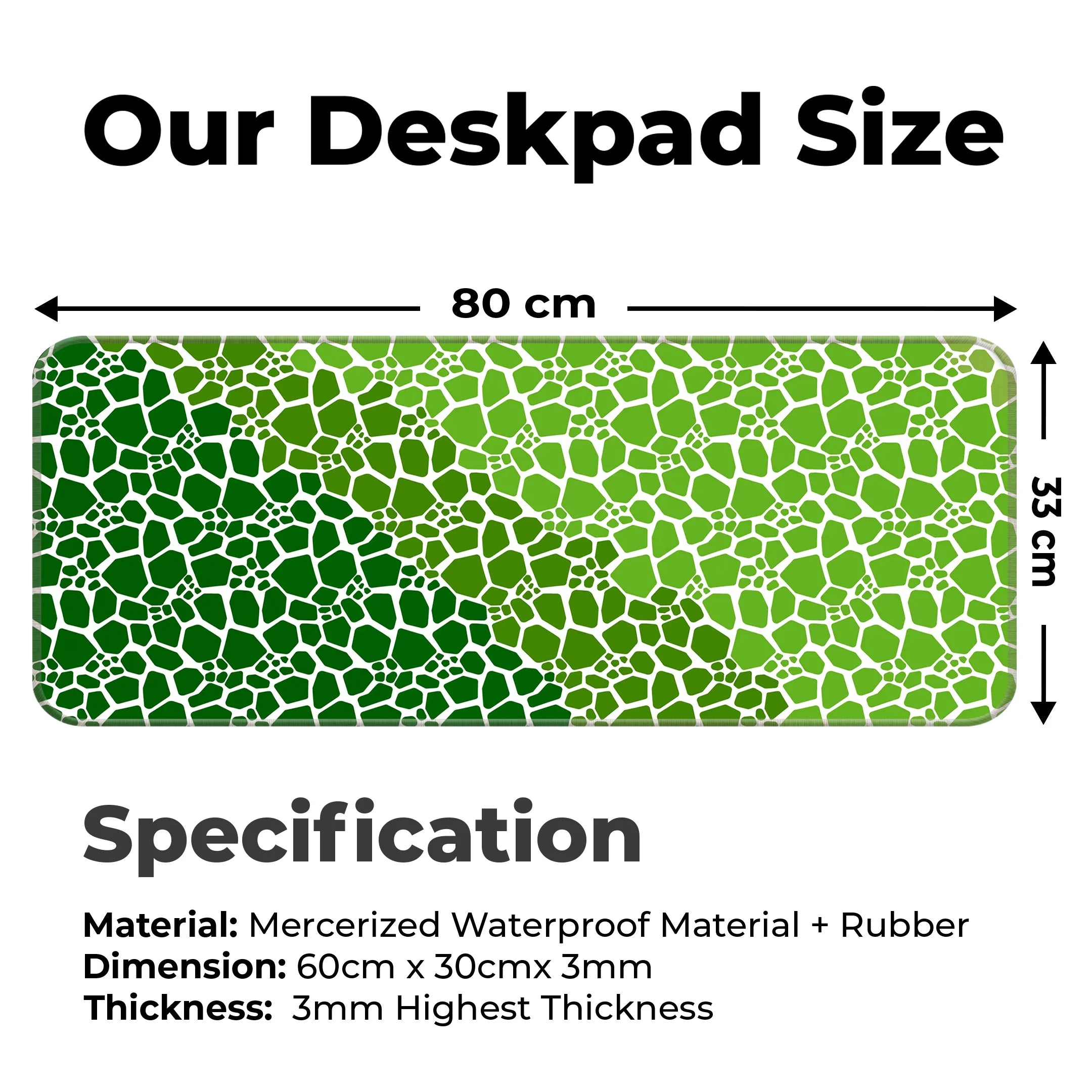 Rock pattern Deskmat