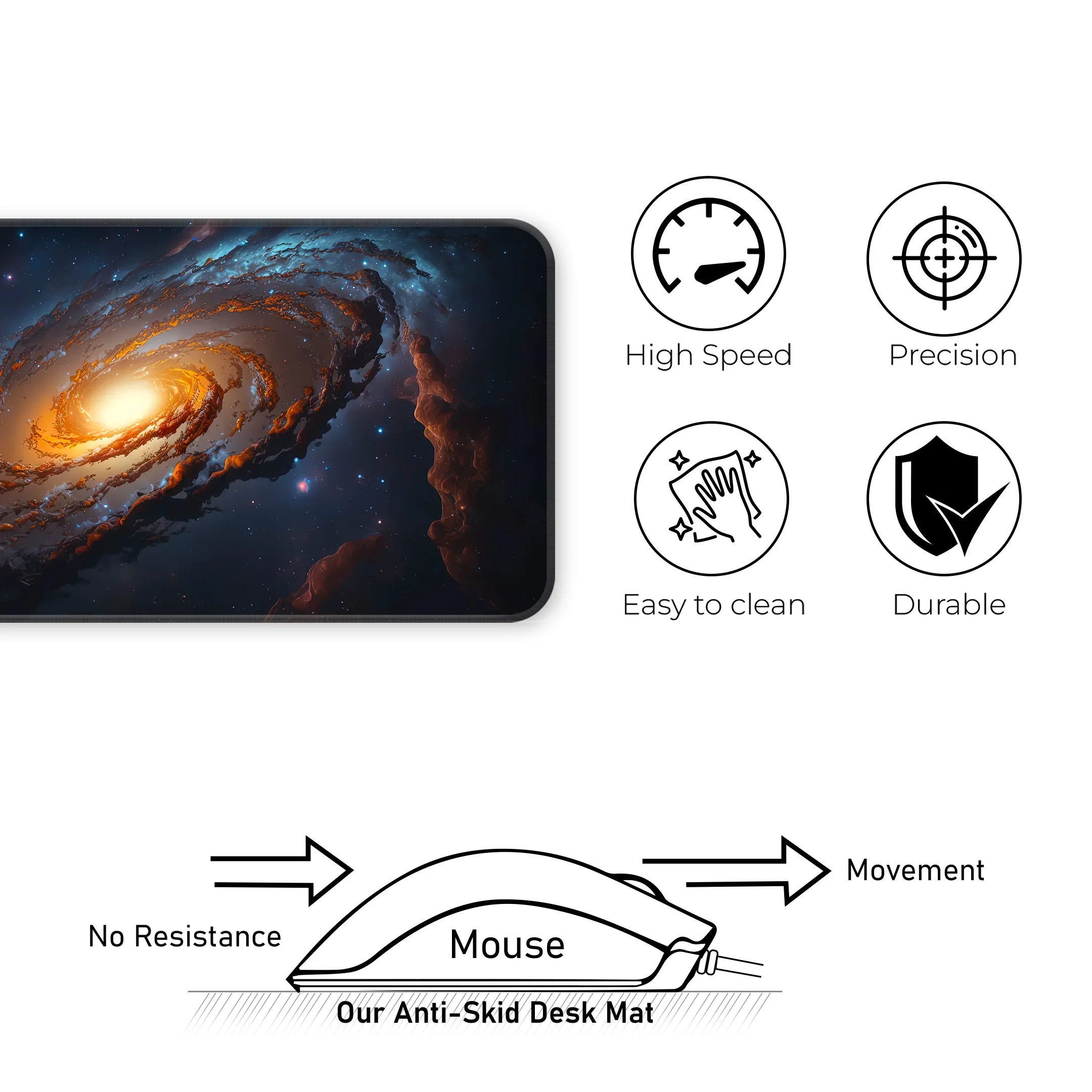 Spiral Galaxy Deskmat