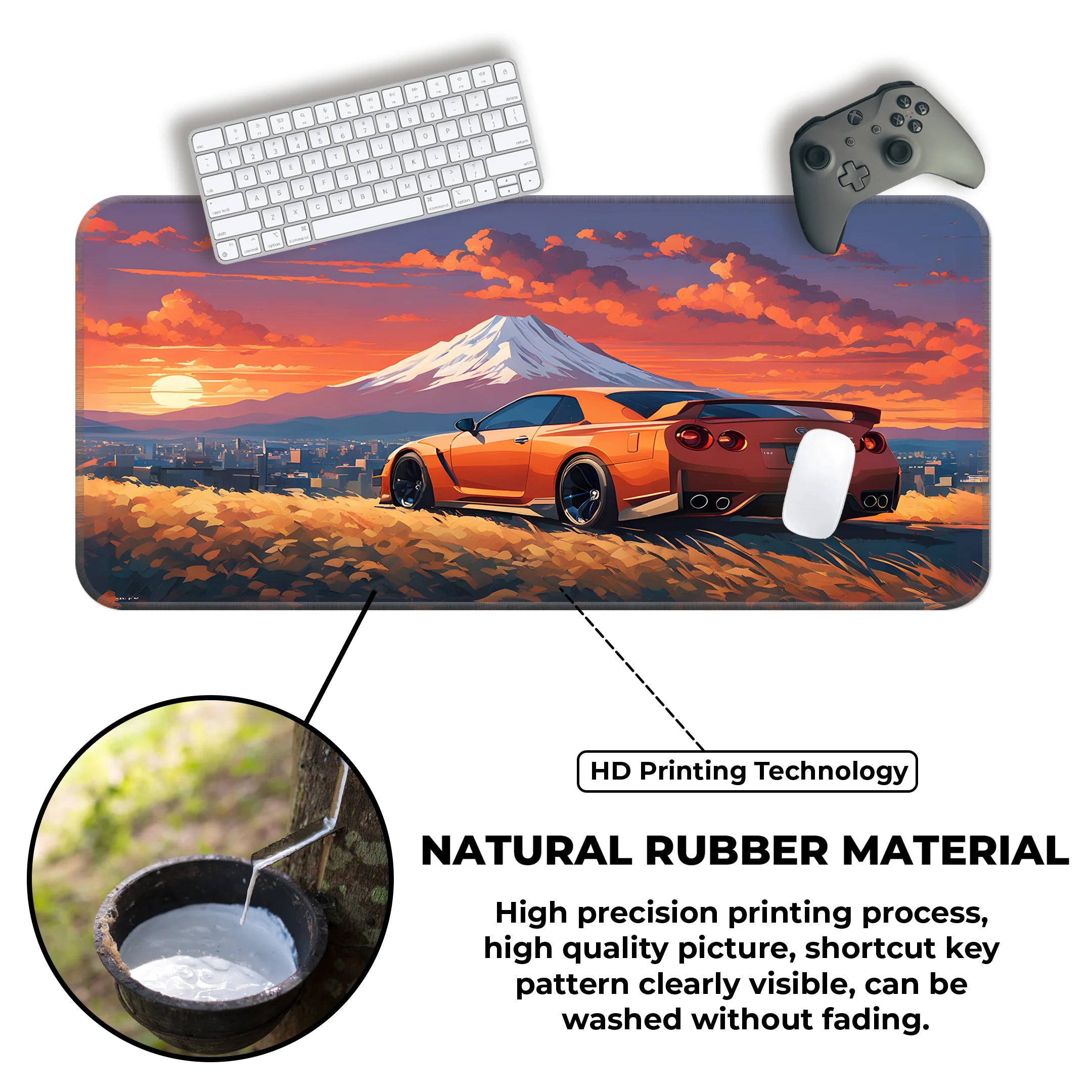 Nissan GTR Sunset Desk Mat