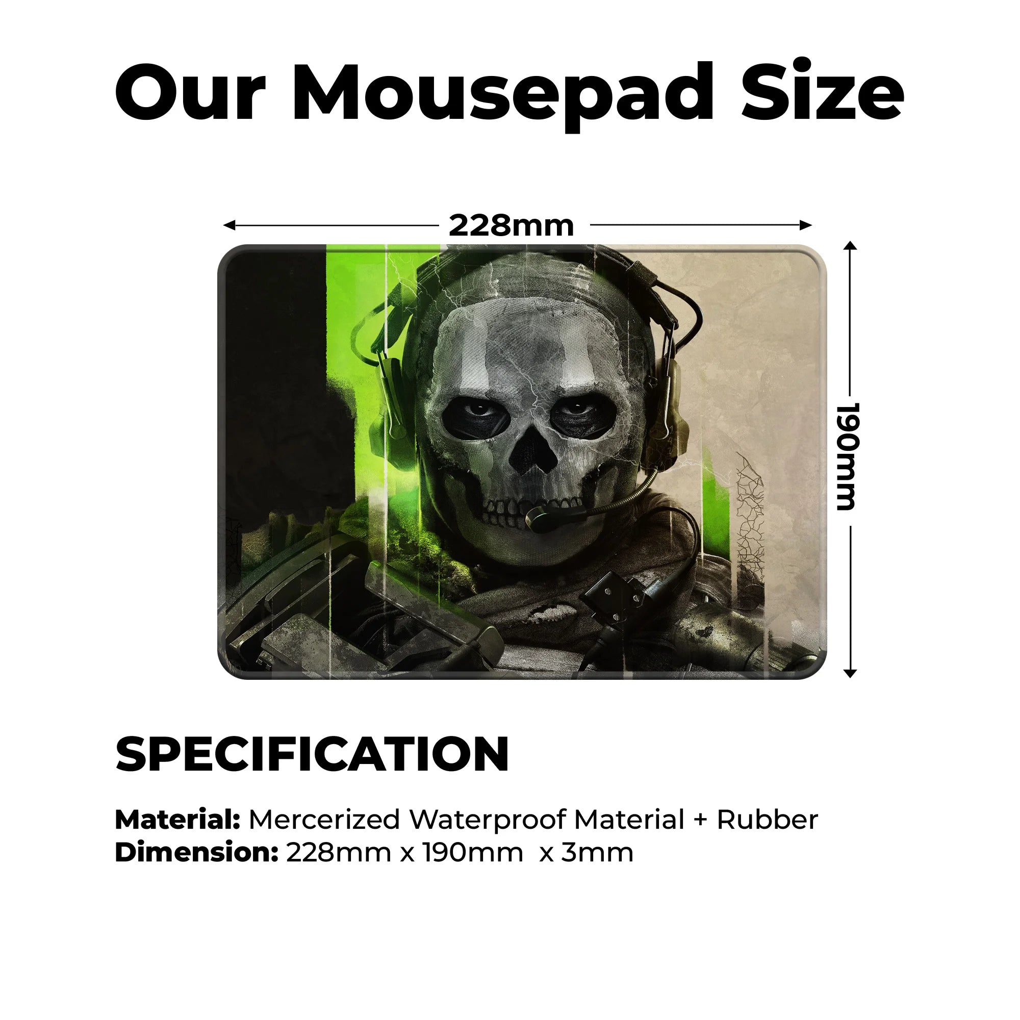 Call of Duty Ghost Tactical – Warfare Edition Gaming Mousepad