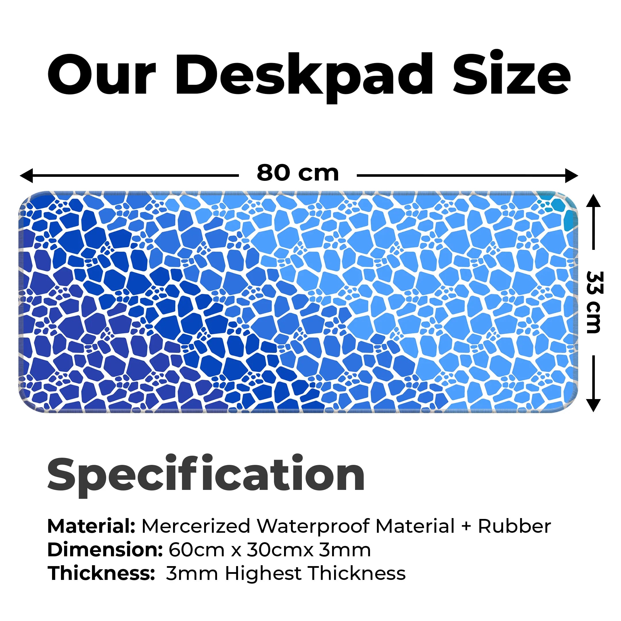 Rock pattern Deskmat