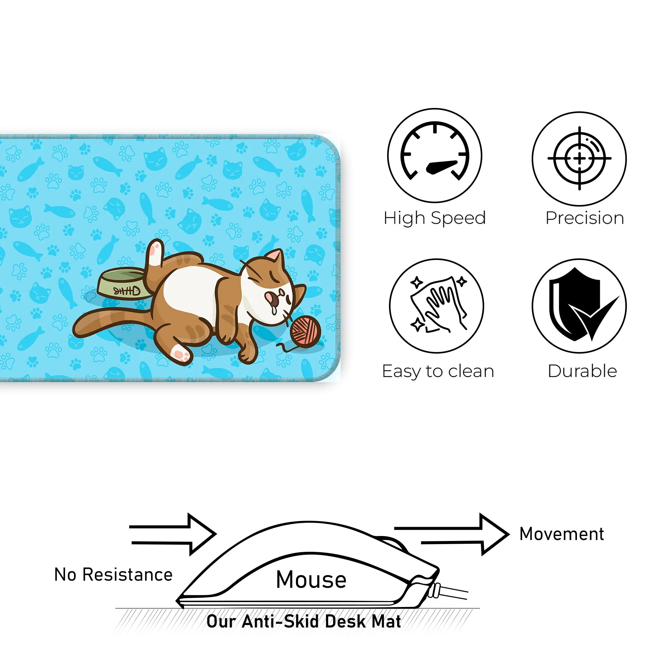 Kawai Cat Deskmat