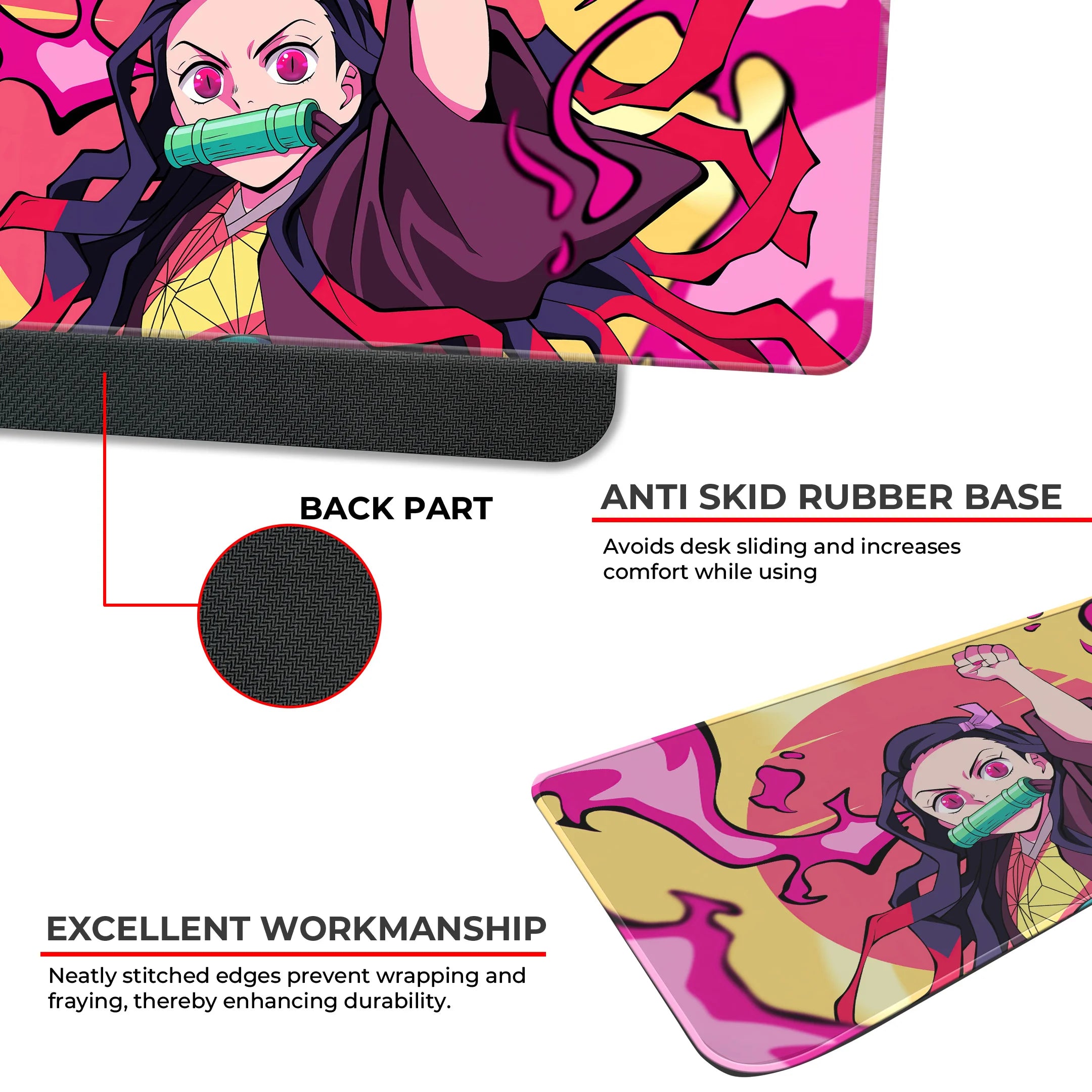 Nezuko Kamado Flame Aura Deskmat