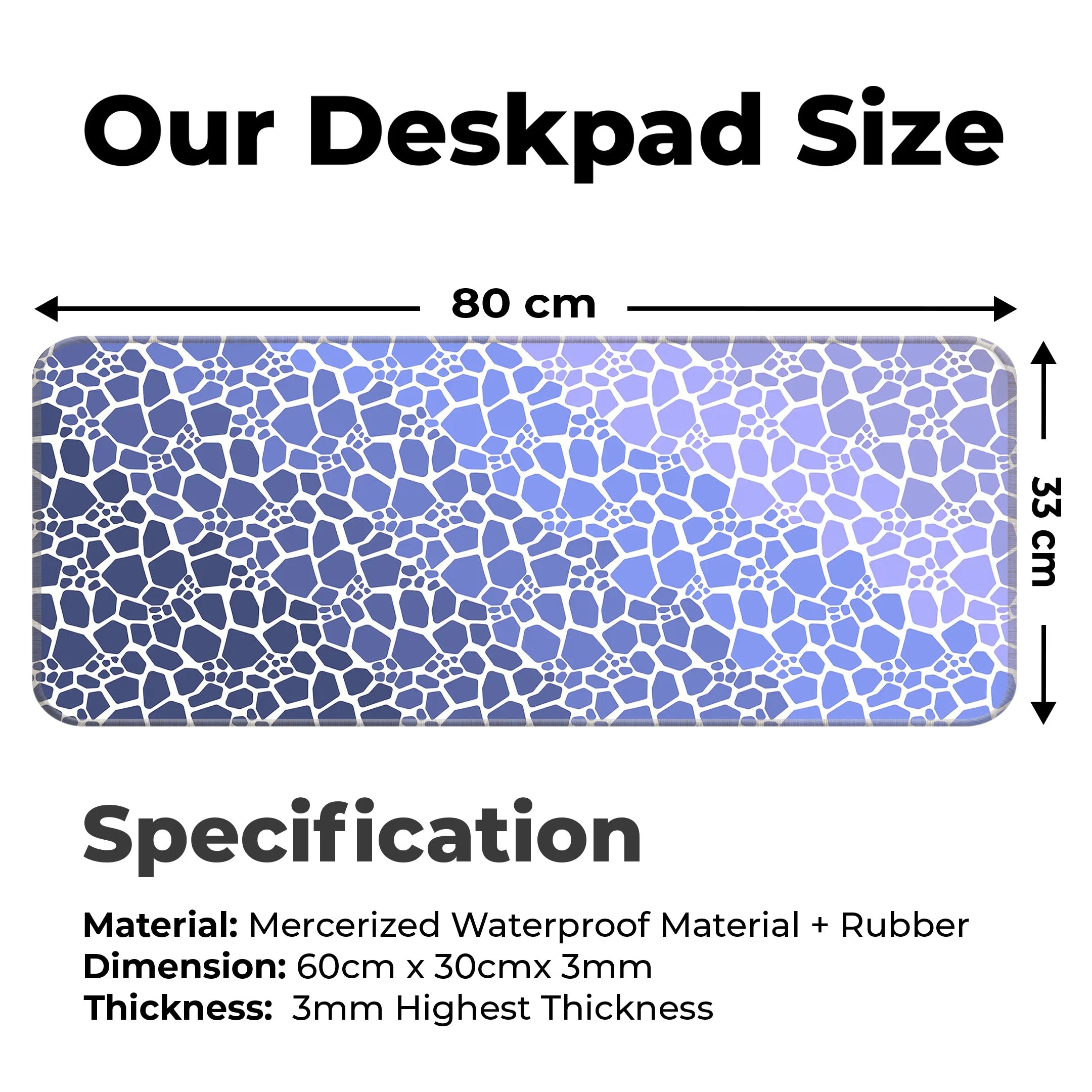 Rock pattern Deskmat