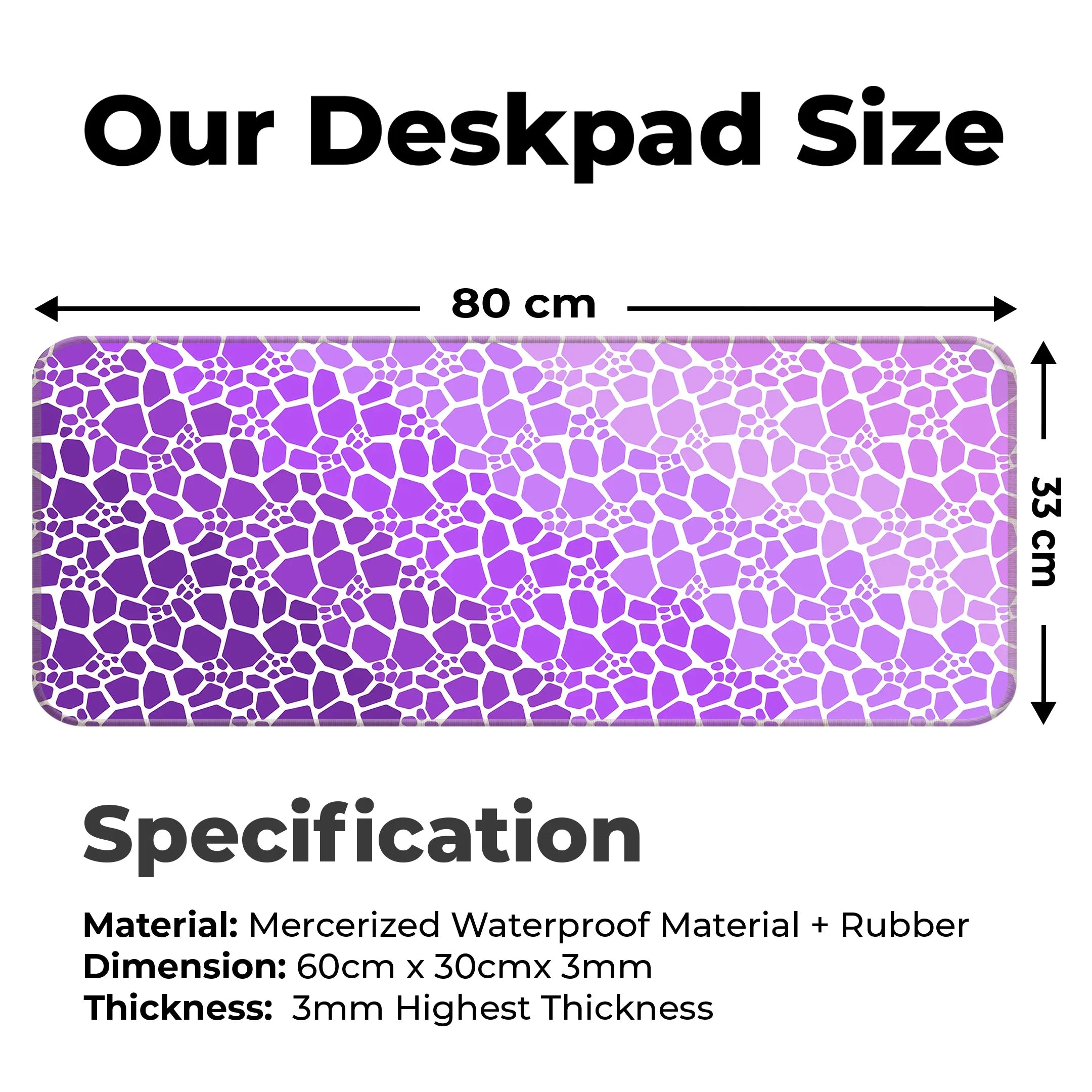 Rock pattern Deskmat