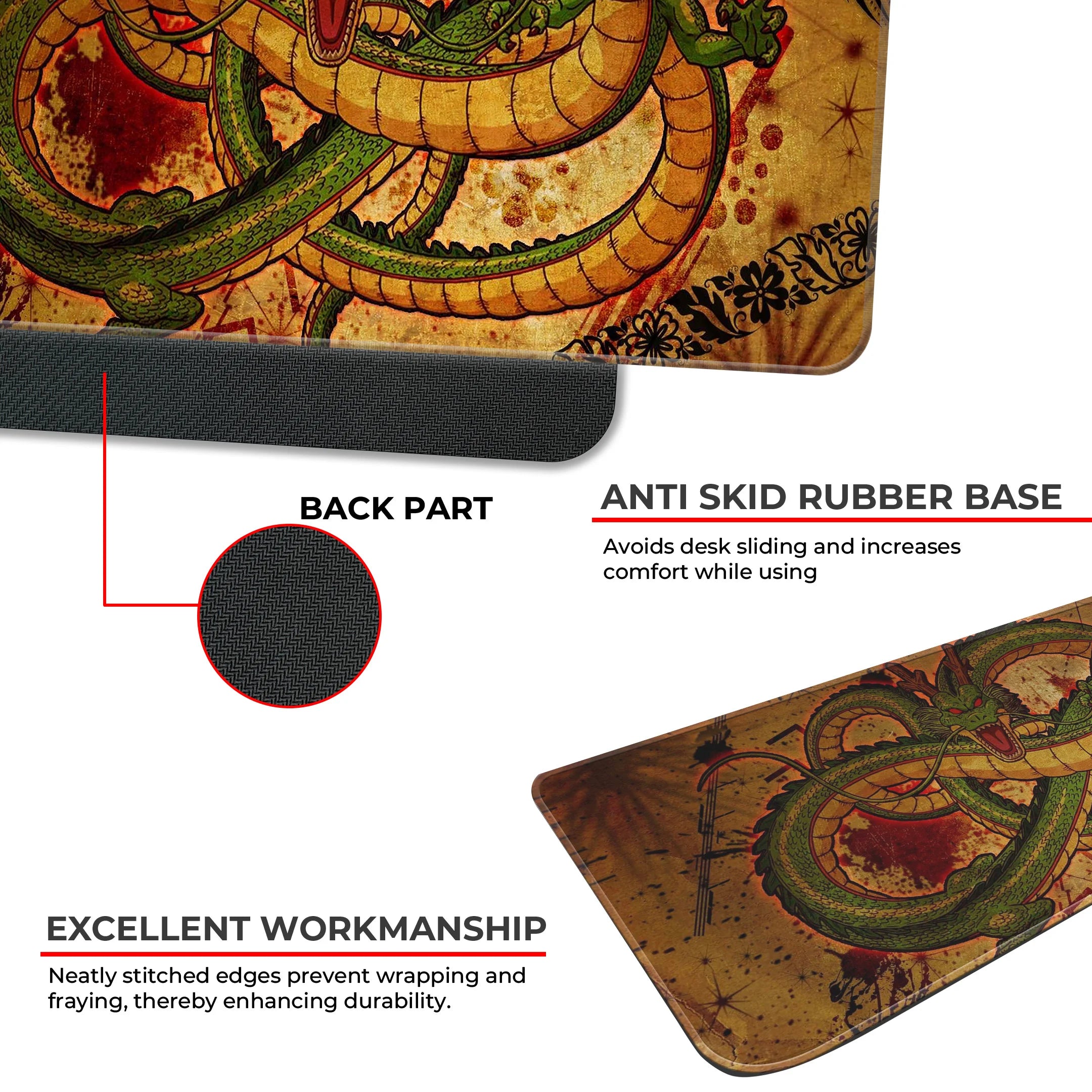 Dragon Shenron Vintage Art  Deskmat